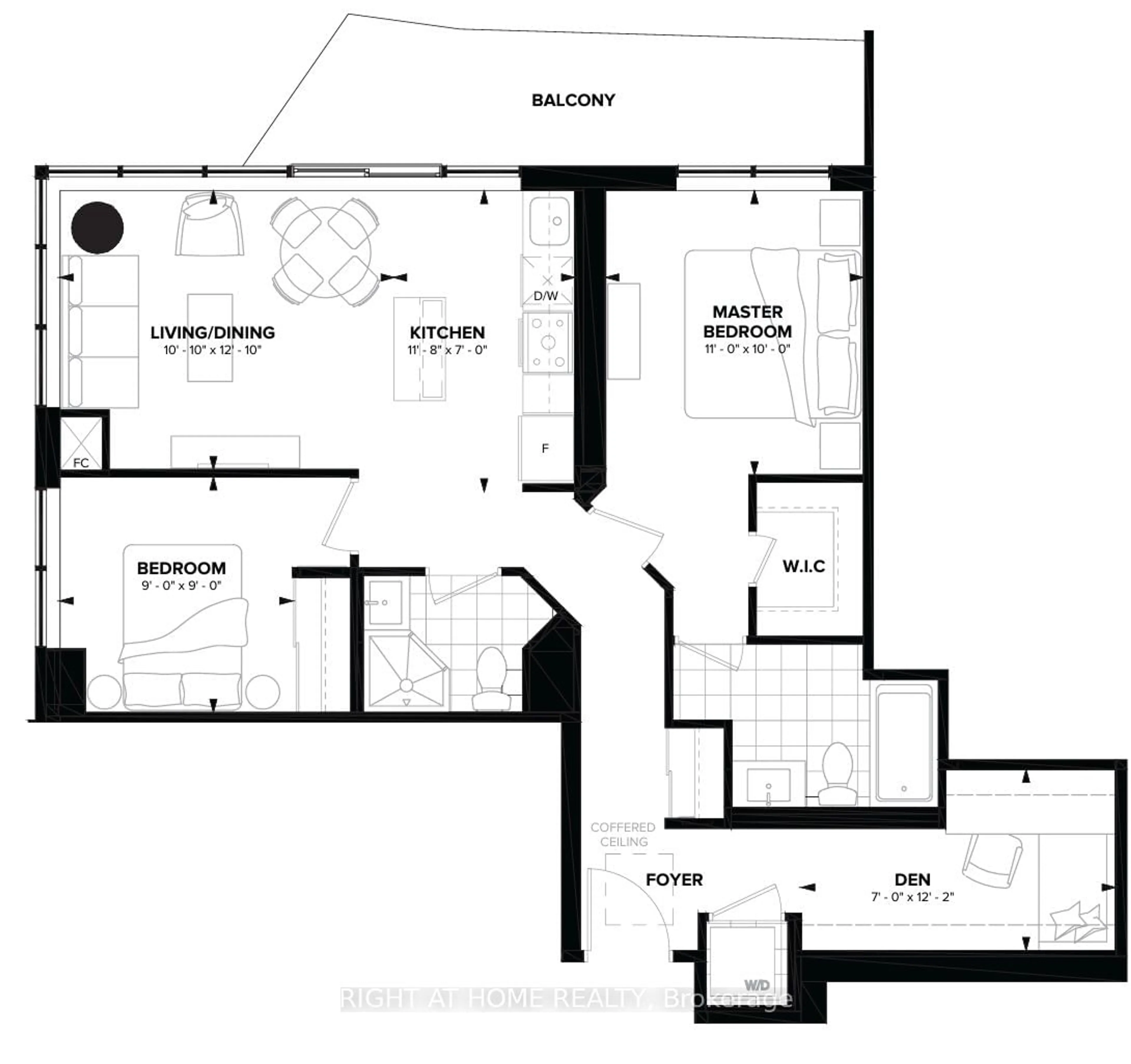 Floor plan for 15 Ellerslie Ave #PH03, Toronto Ontario M2N 0E7