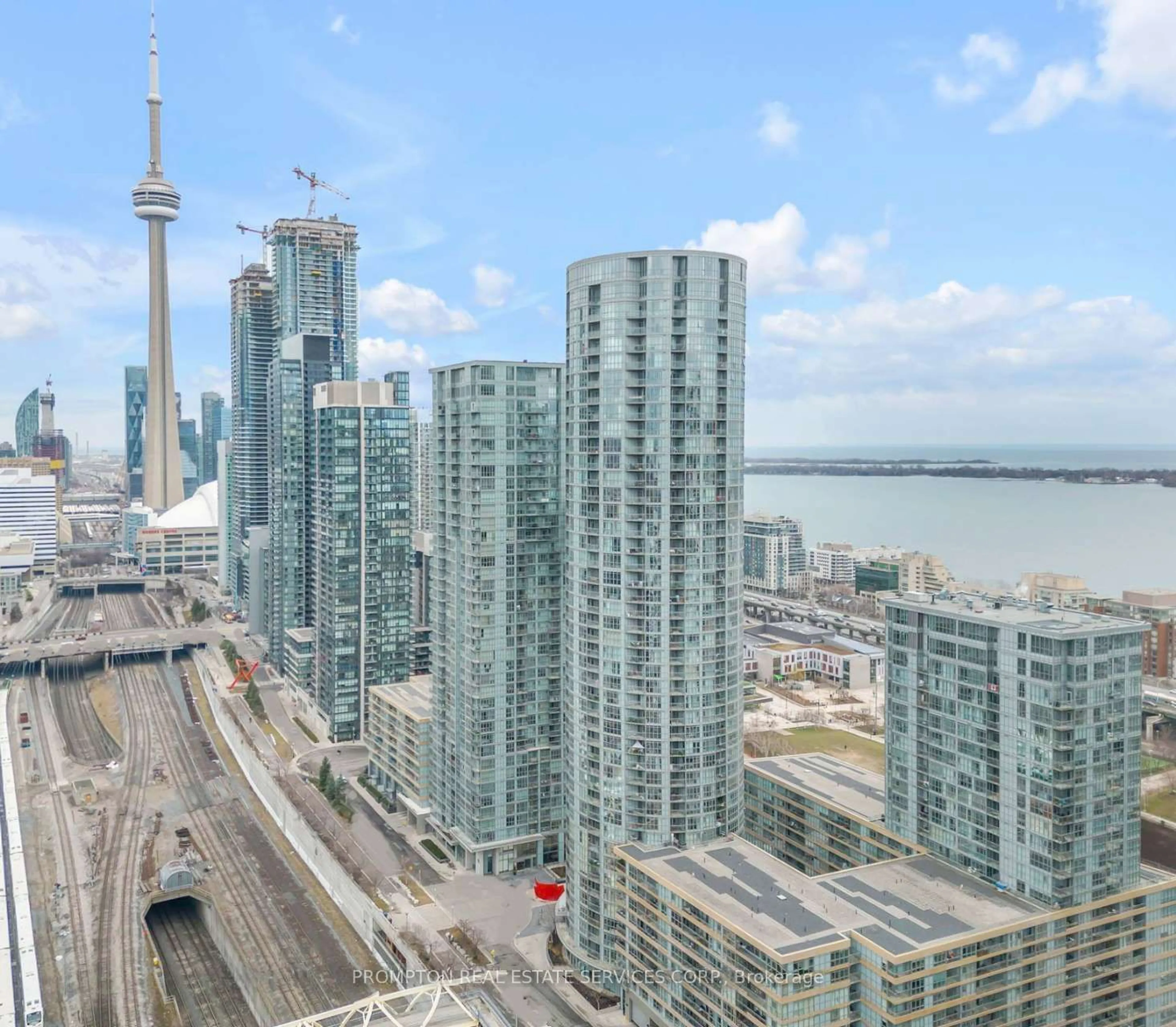 A pic from outside/outdoor area/front of a property/back of a property/a pic from drone, city buildings view from balcony for 21 ICEBOAT Terr #930, Toronto Ontario M5V 4A9