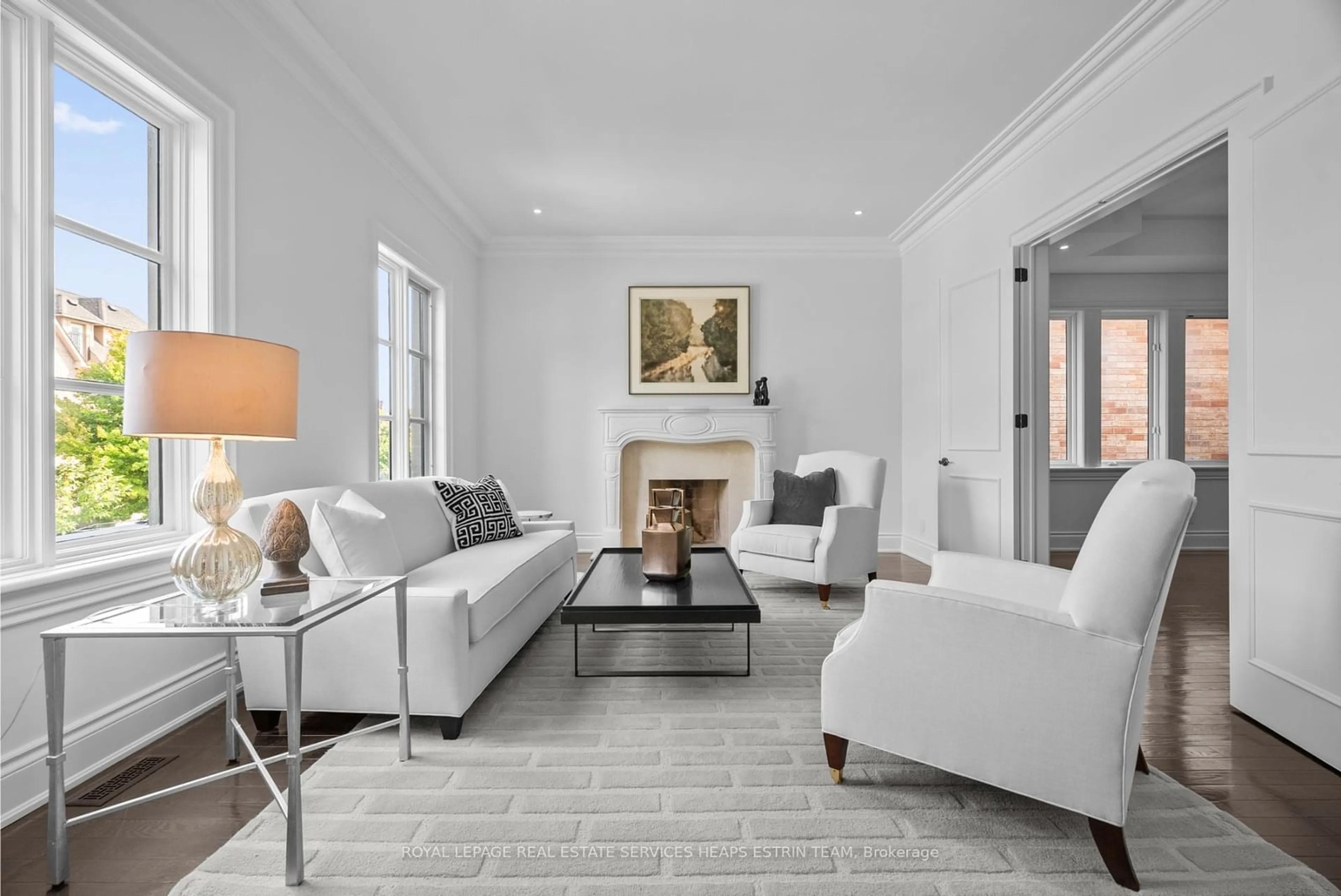 Living room with furniture, ceramic/tile floor for 42 True Davidson Dr, Toronto Ontario M4W 3X5