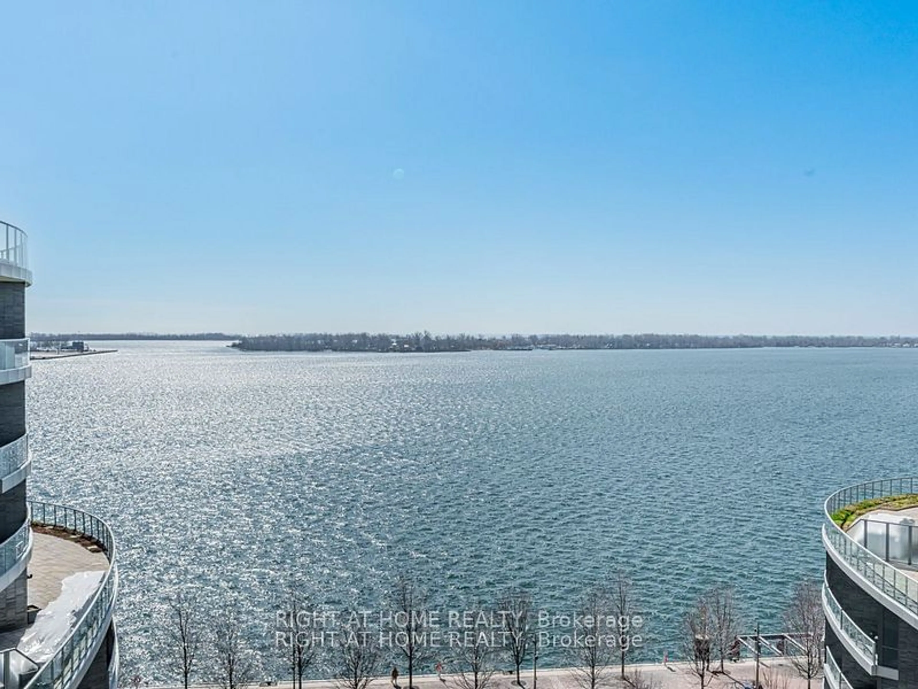 A pic from outside/outdoor area/front of a property/back of a property/a pic from drone, water/lake/river/ocean view for 1 Edgewater Dr #PH10, Toronto Ontario M5A 0L1