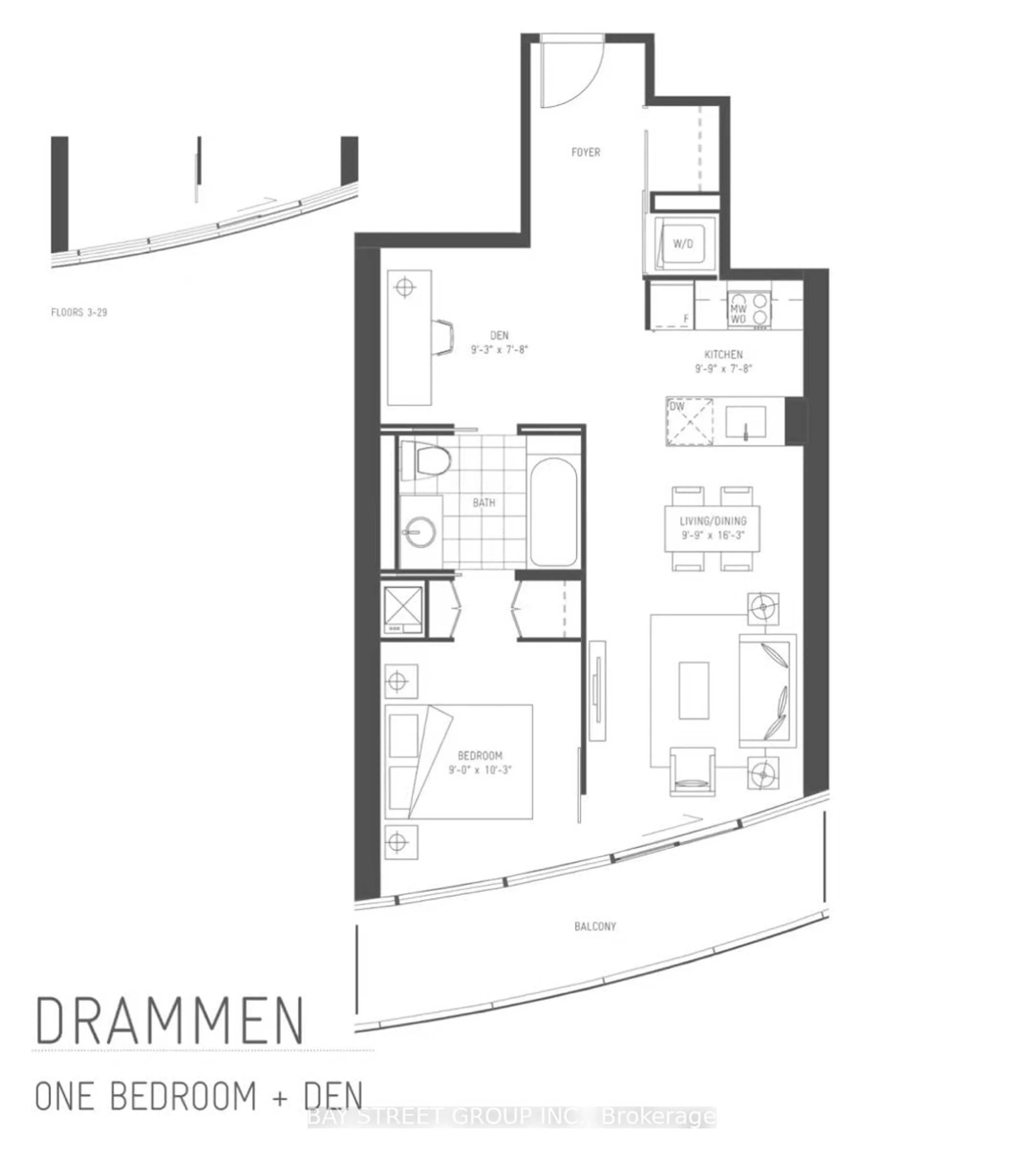 Floor plan for 12 York St #5003, Toronto Ontario M5J 0A9