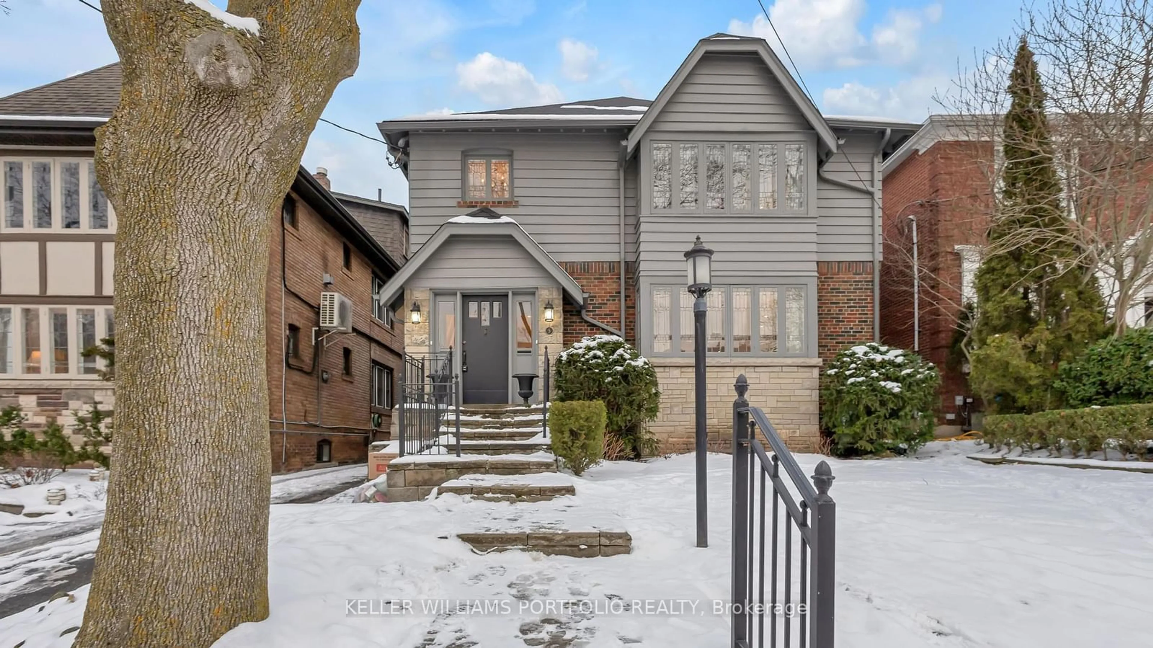 Home with brick exterior material, street for 5 Killarney Rd, Toronto Ontario M5P 1L7