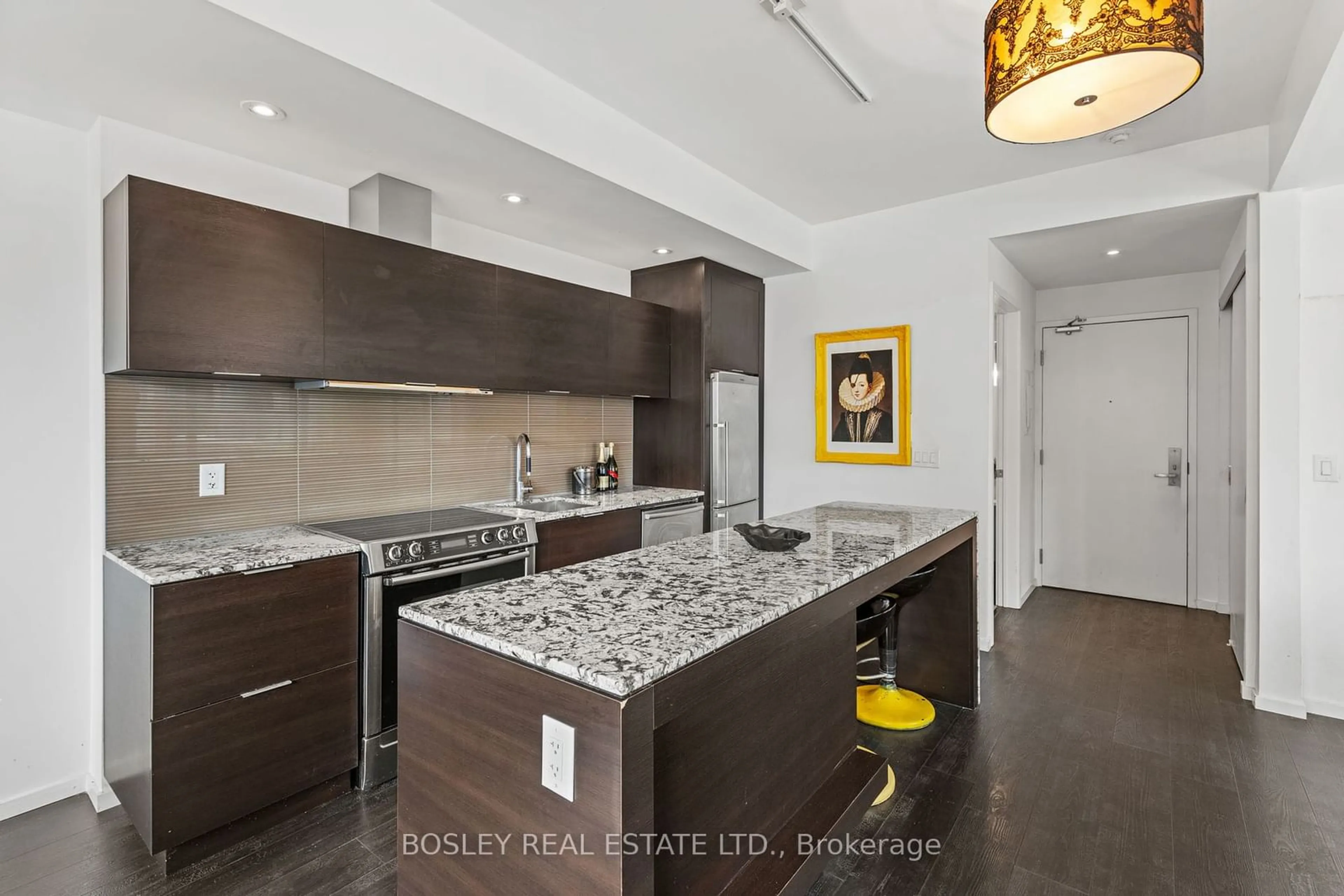 Contemporary kitchen, ceramic/tile floor for 8 Charlotte St #507, Toronto Ontario M5V 0K4