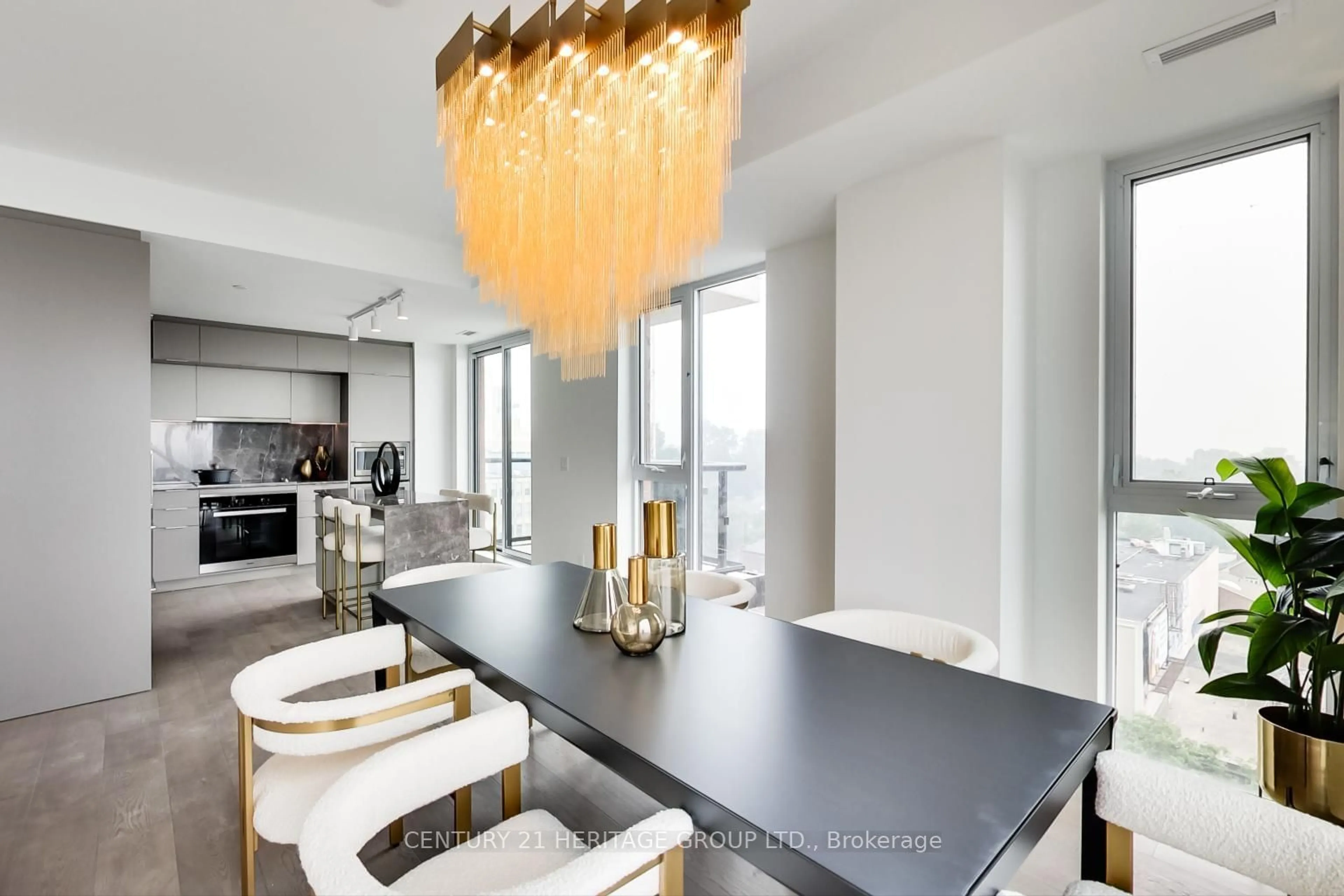 Contemporary kitchen, unknown for 185 Alberta Ave #907, Toronto Ontario M6C 0A5