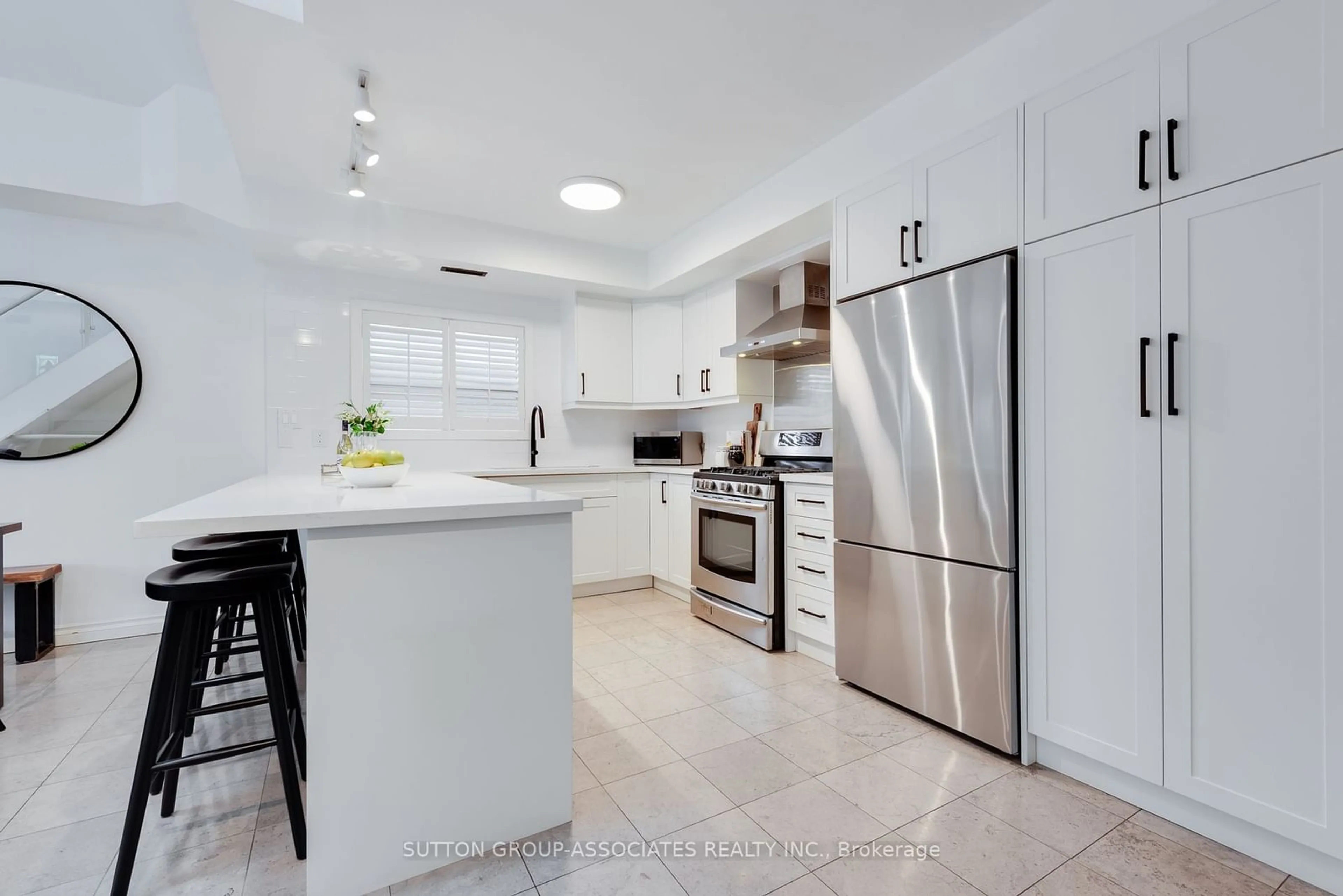 Open concept kitchen, ceramic/tile floor for 27B Claxton Blvd, Toronto Ontario M6C 1L7