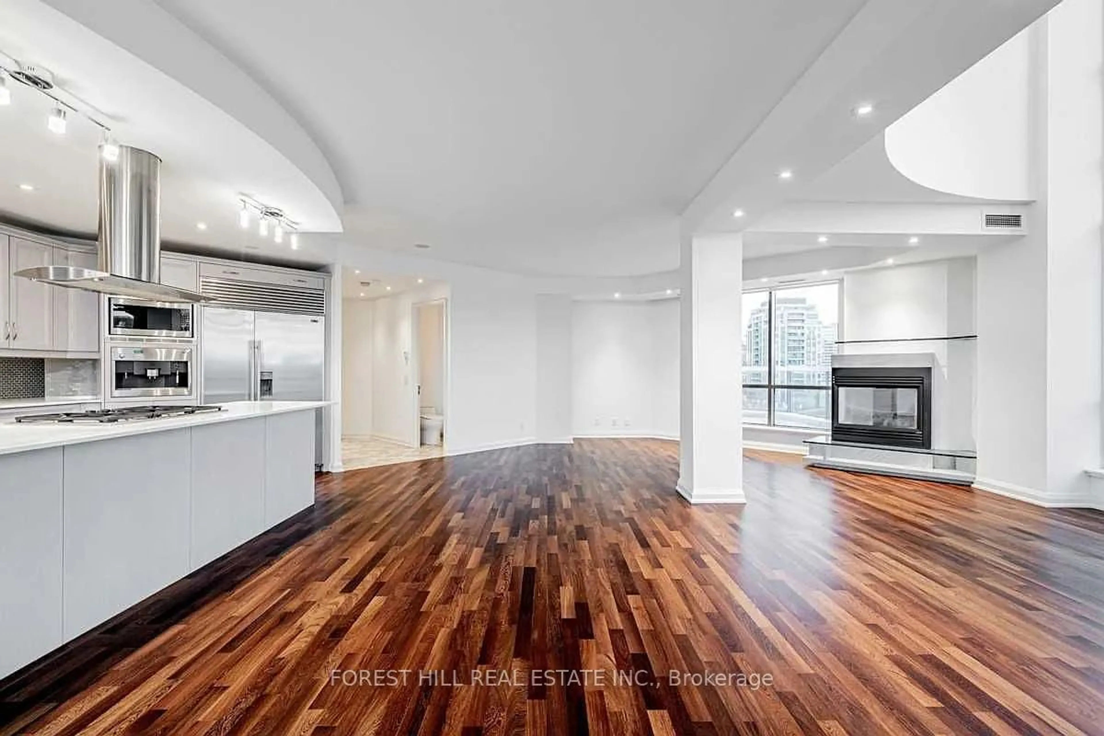 Open concept kitchen, wood/laminate floor for 3 McAlpine St #901, Toronto Ontario M5R 3T5