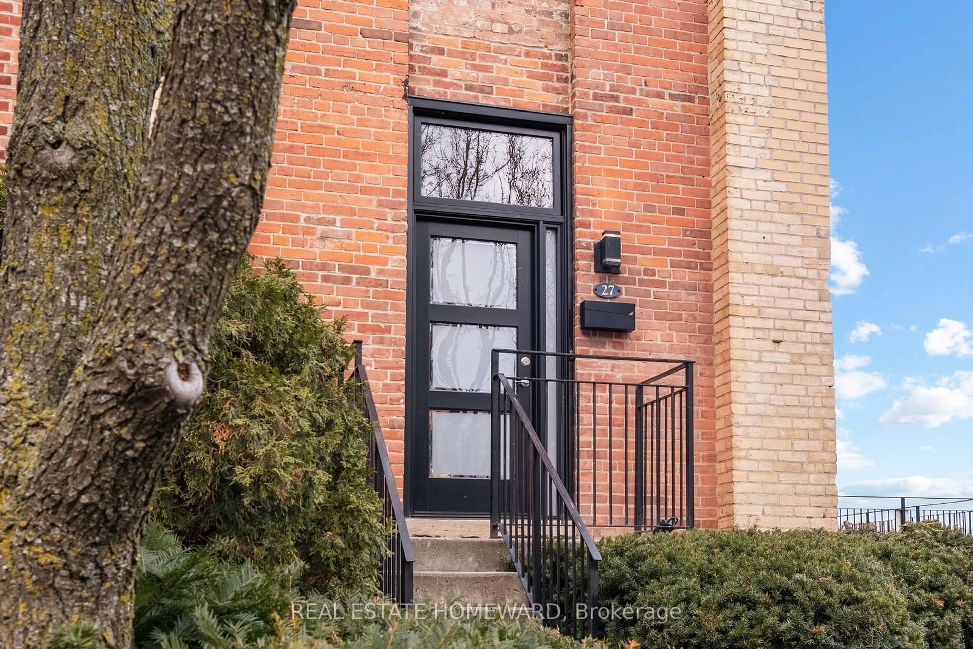 Home with brick exterior material, street for 27 Old Brewery Lane, Toronto Ontario M5A 3P2