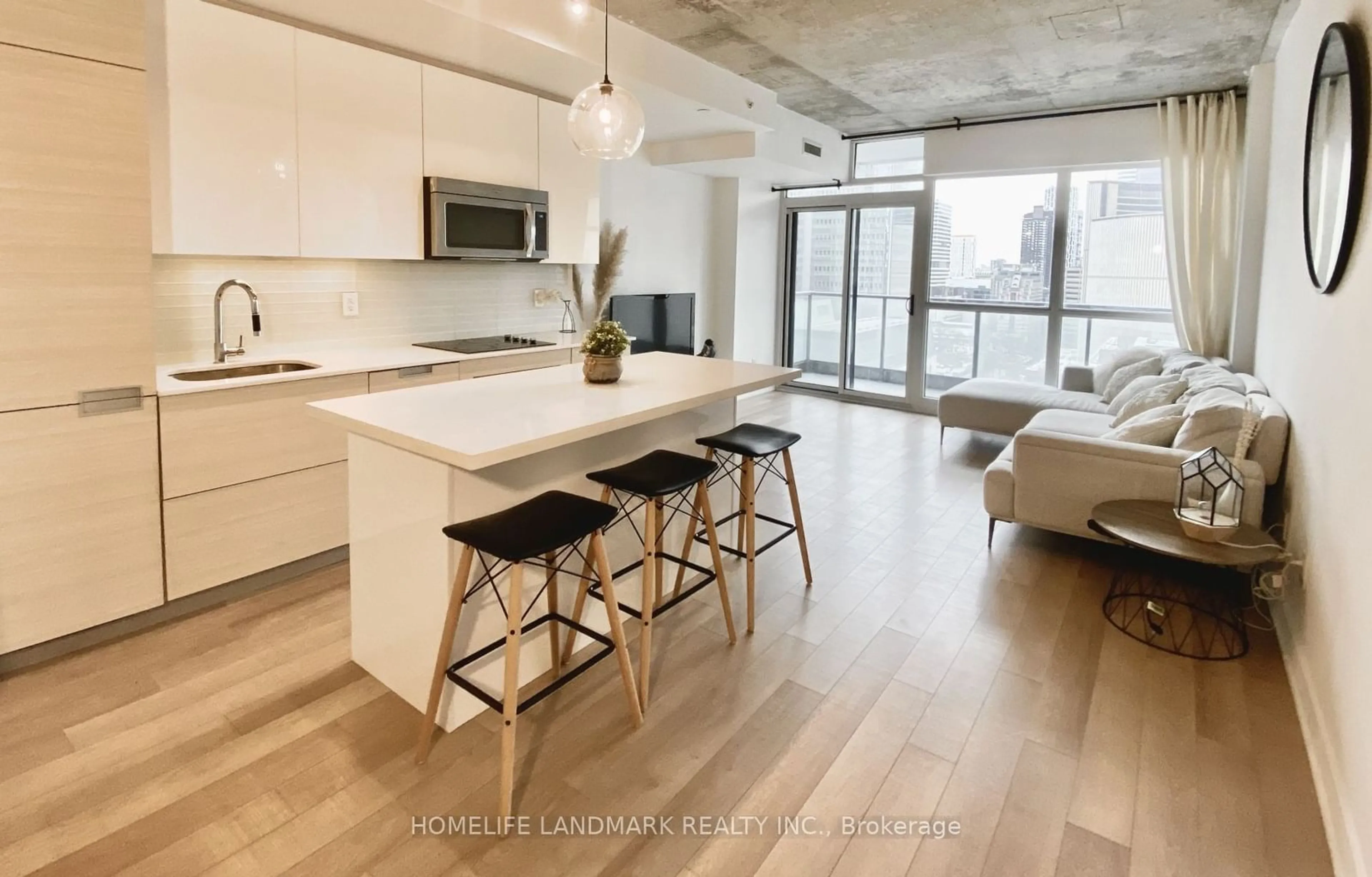 Open concept kitchen, unknown for 210 Simcoe St #1808, Toronto Ontario M5T 0A9