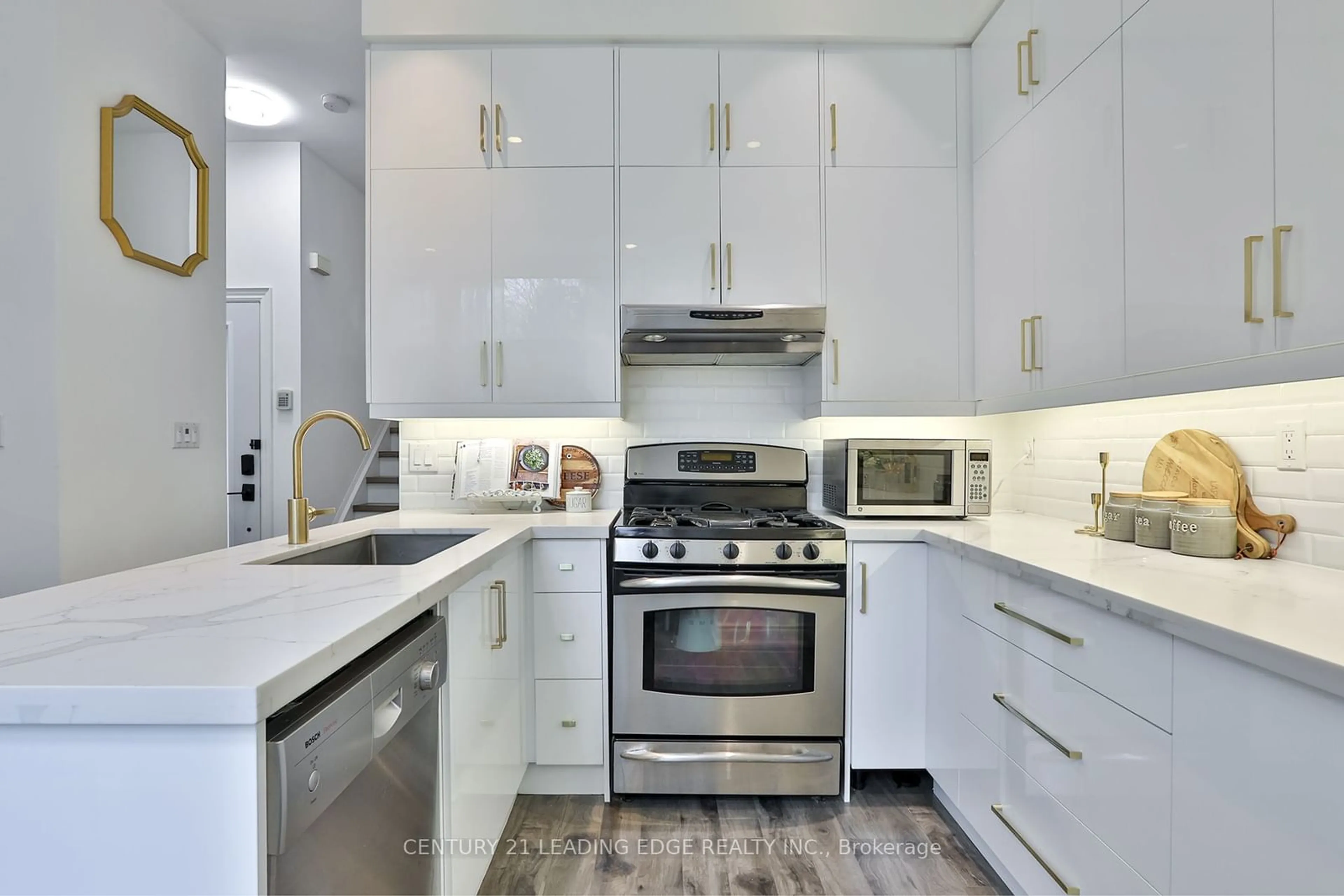 Contemporary kitchen, ceramic/tile floor for 198 B Moore Ave, Toronto Ontario M4T 1V8