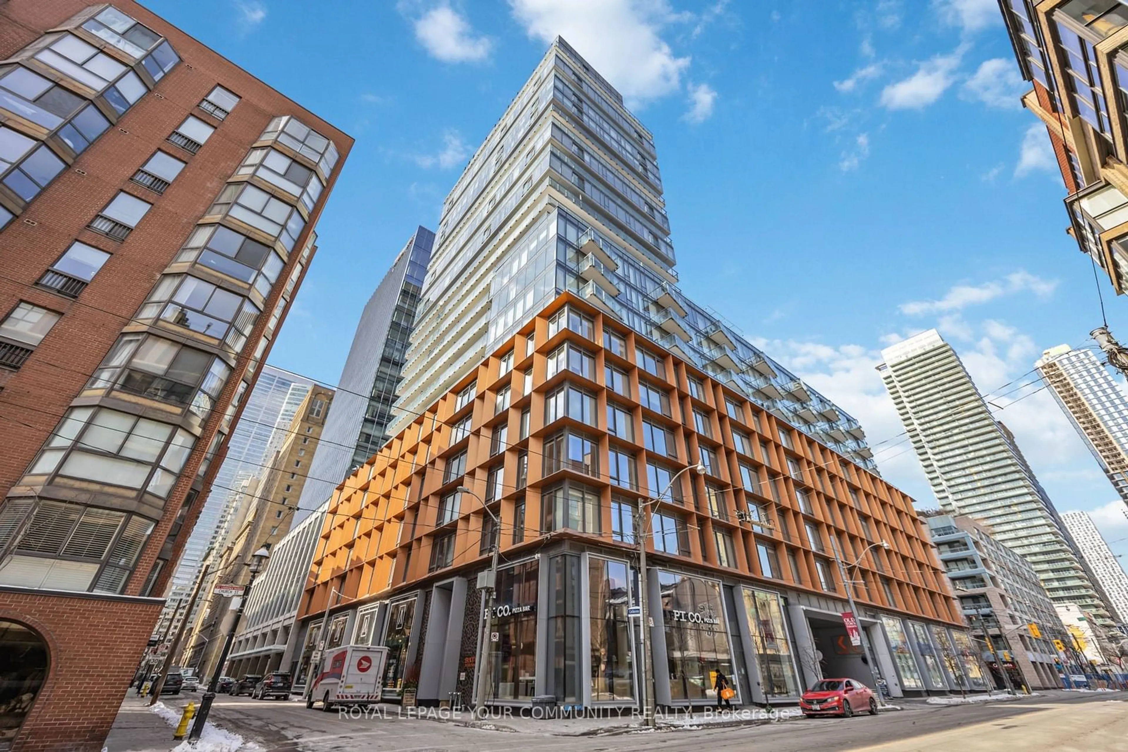 Patio, building for 60 Colborne St #2104, Toronto Ontario M5B 2B7