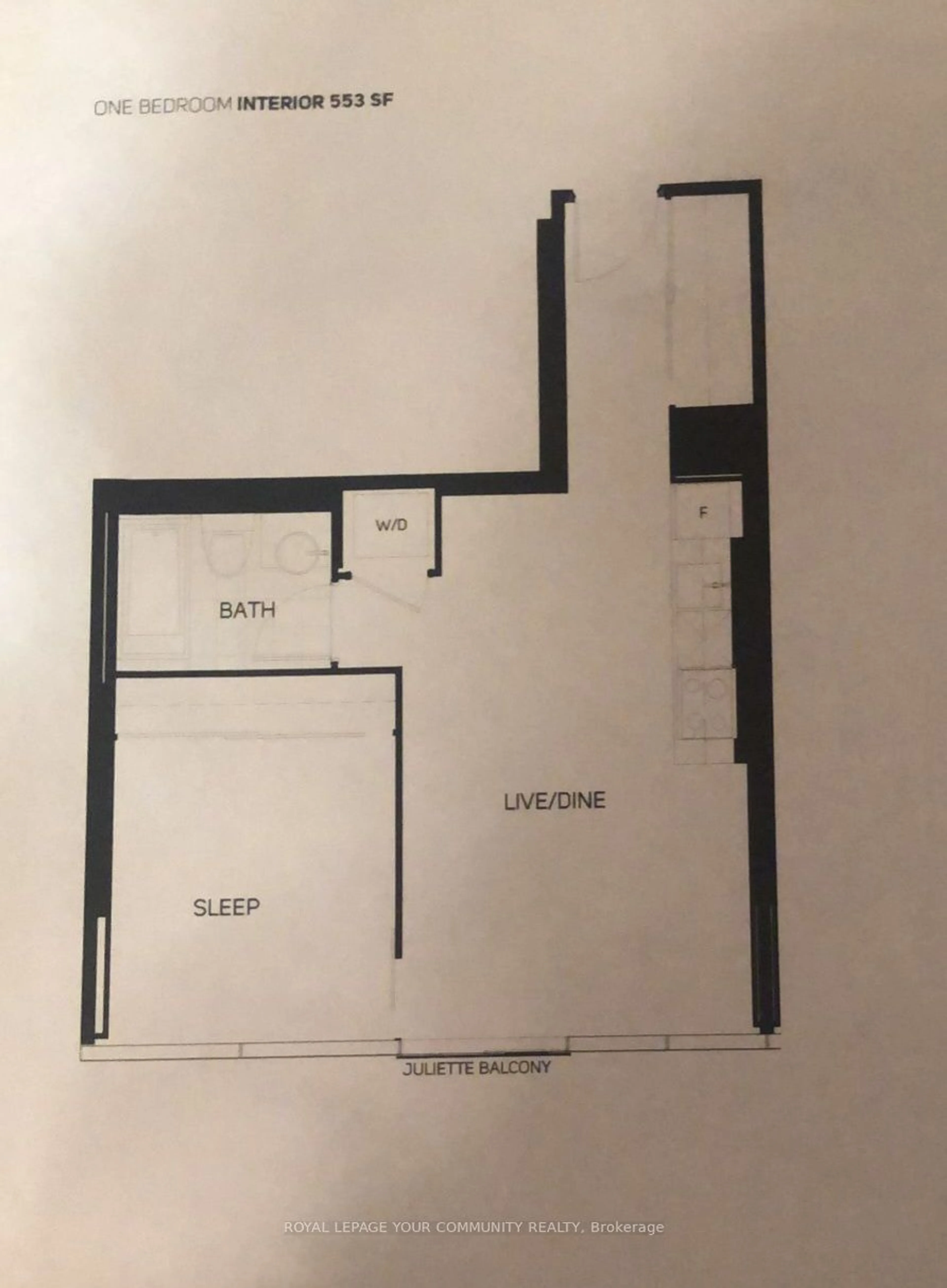 Floor plan for 60 Colborne St #2104, Toronto Ontario M5B 2B7