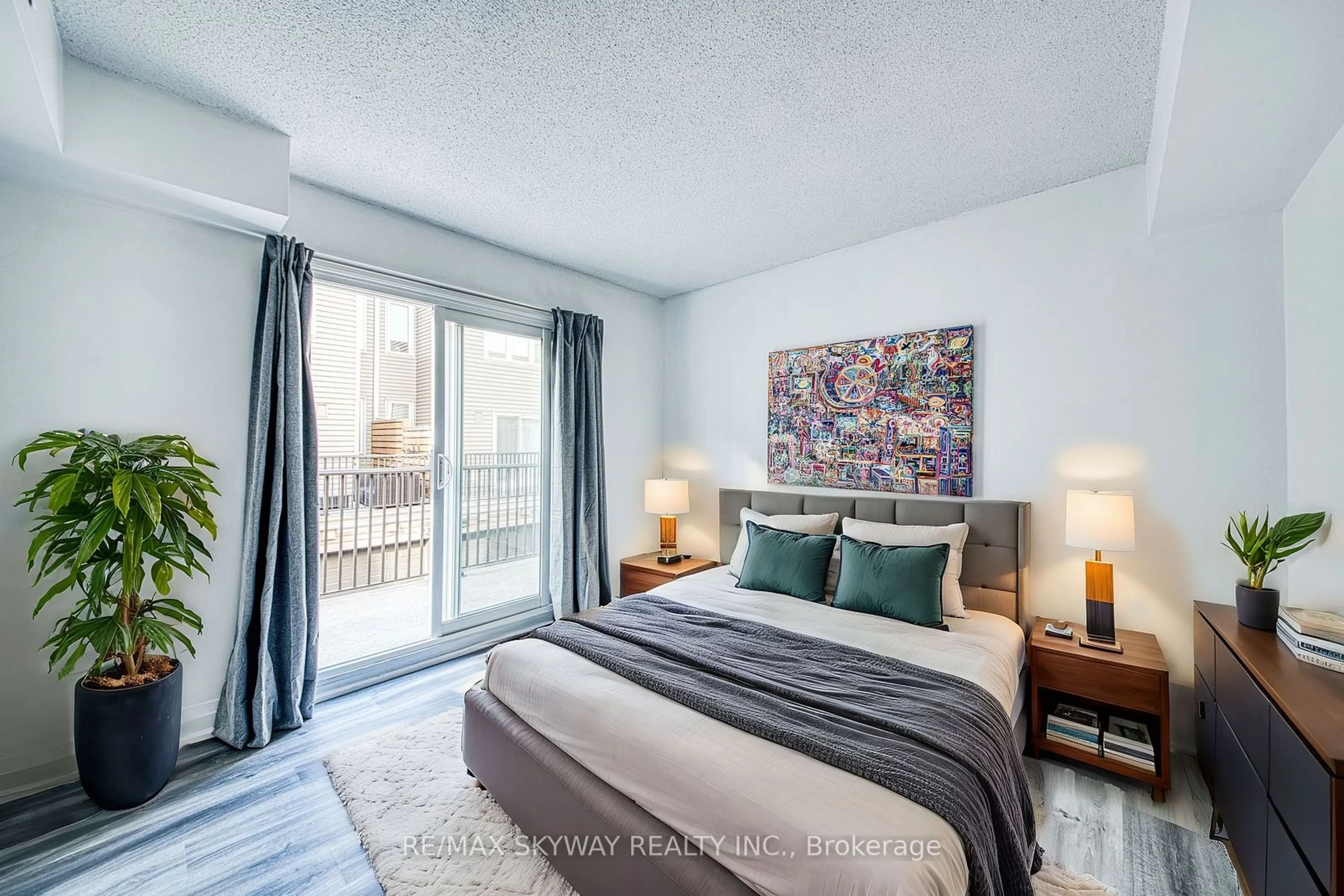 Bedroom with bed, unknown for 98 Strachan Ave #614, Toronto Ontario M6J 3M6