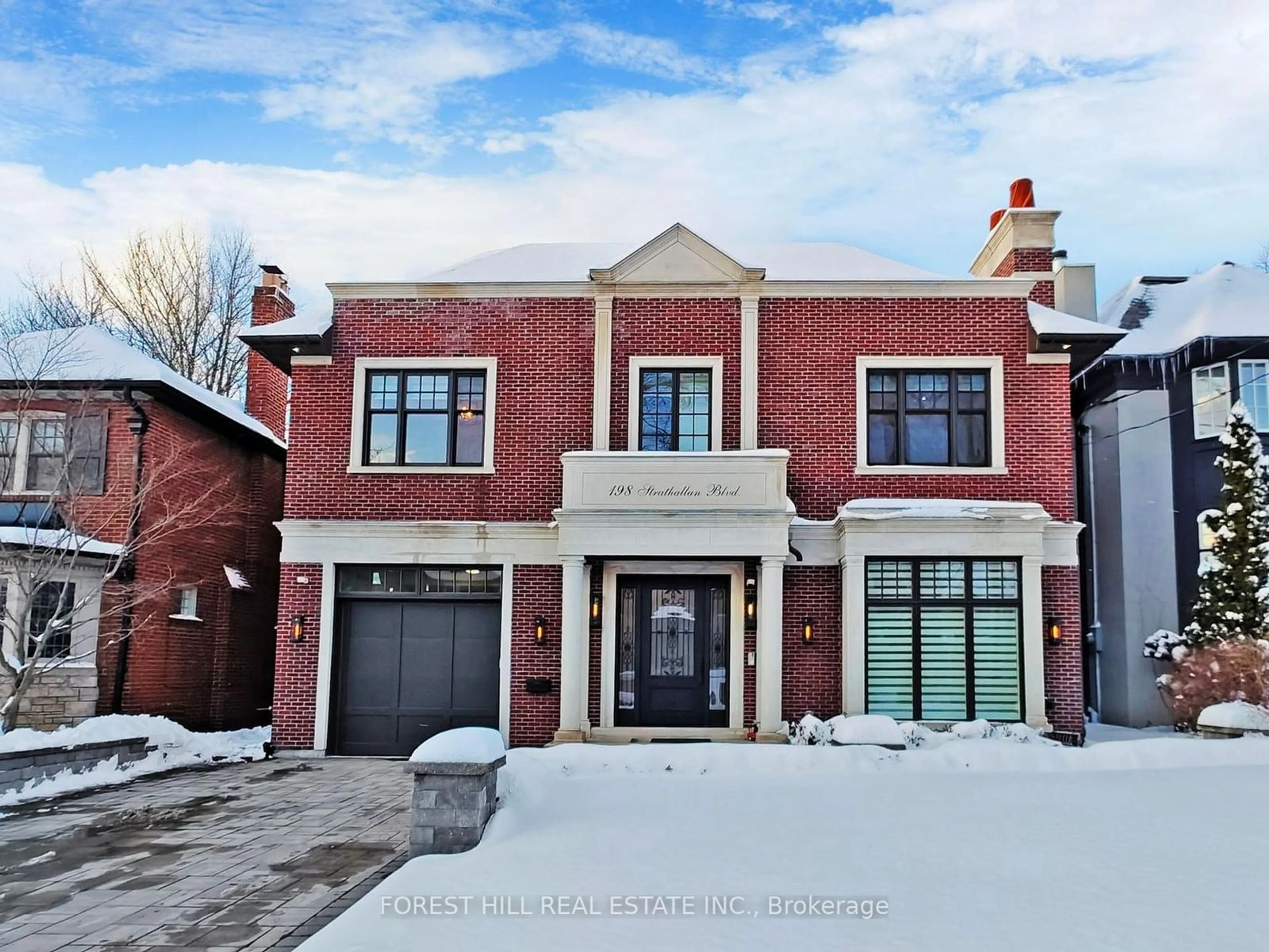 Home with brick exterior material, street for 198 Strathallan Blvd, Toronto Ontario M5N 1T1