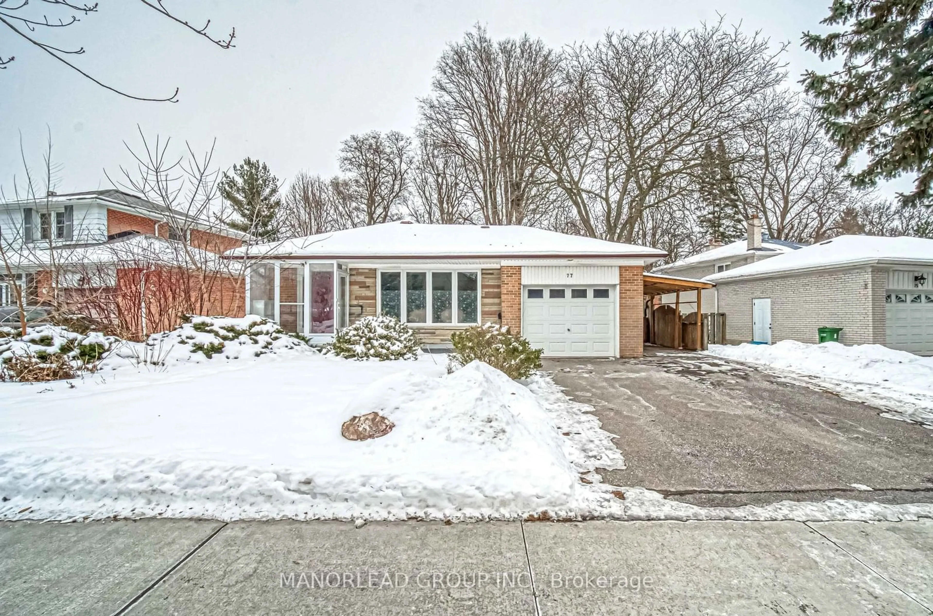 Home with brick exterior material, street for 77 Cresthaven Dr, Toronto Ontario M2H 1M2