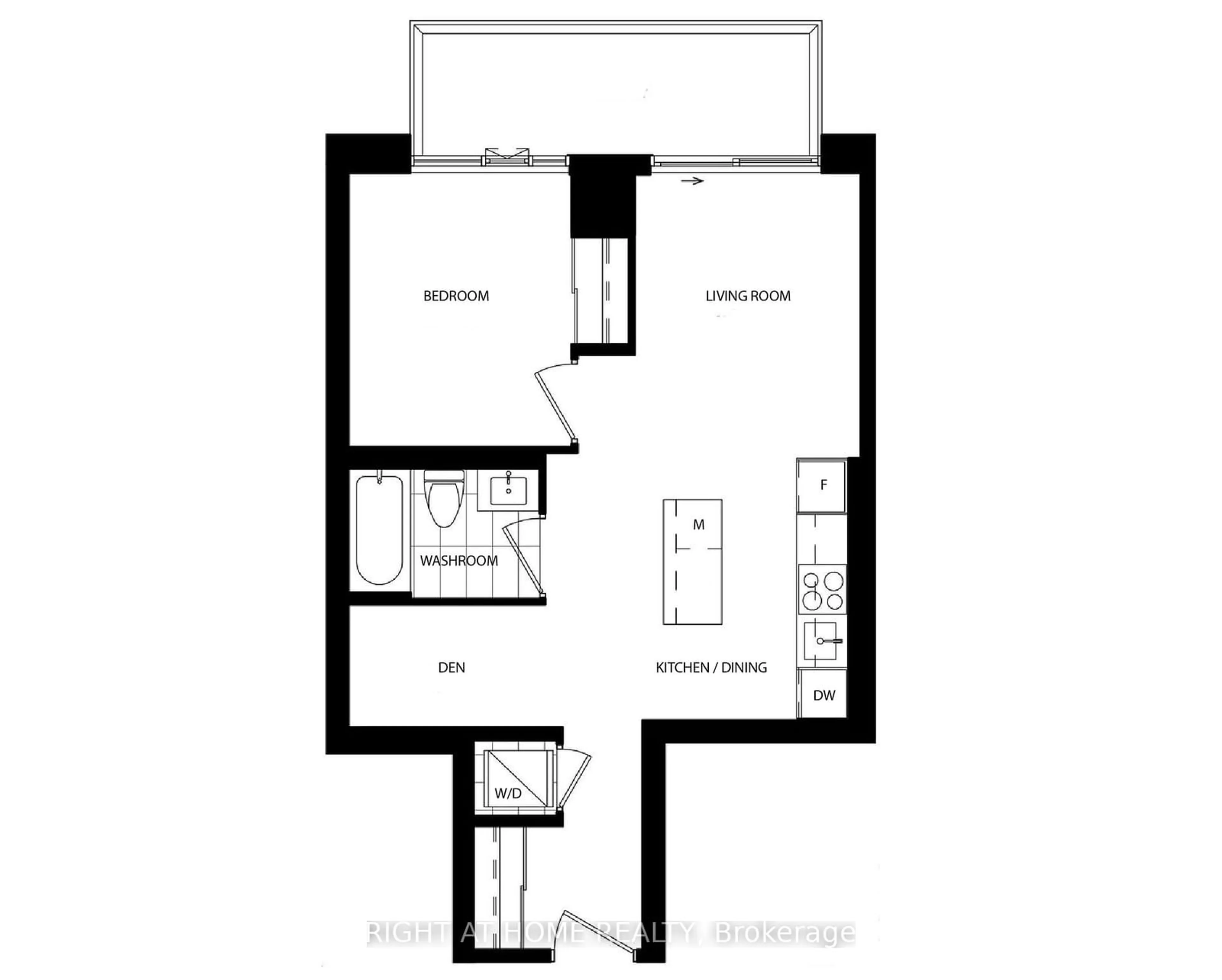 Floor plan for 130 River St #1401, Toronto Ontario M5A 0R8