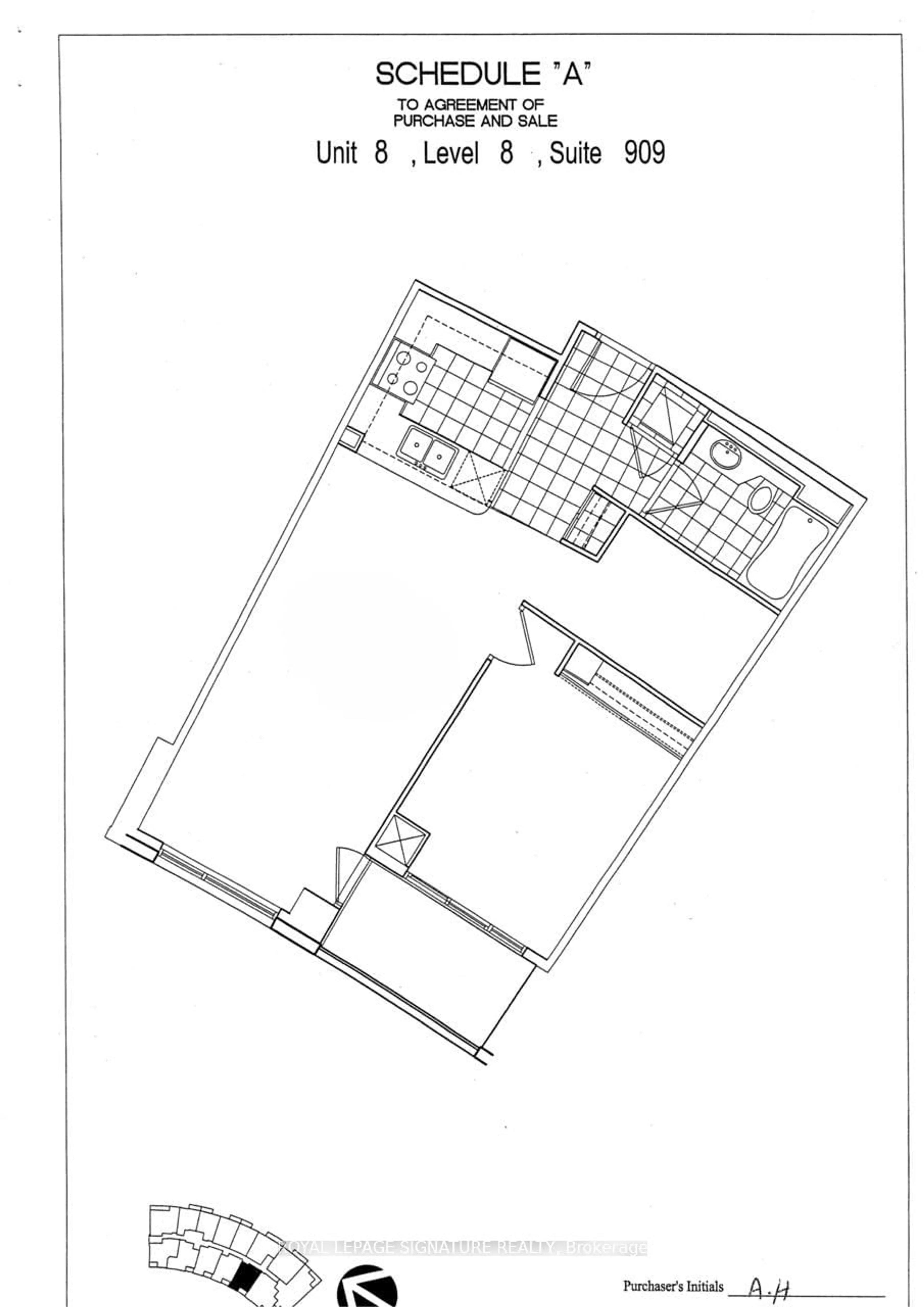 Floor plan for 503 Beecroft Rd #909, Toronto Ontario M2N 0A2