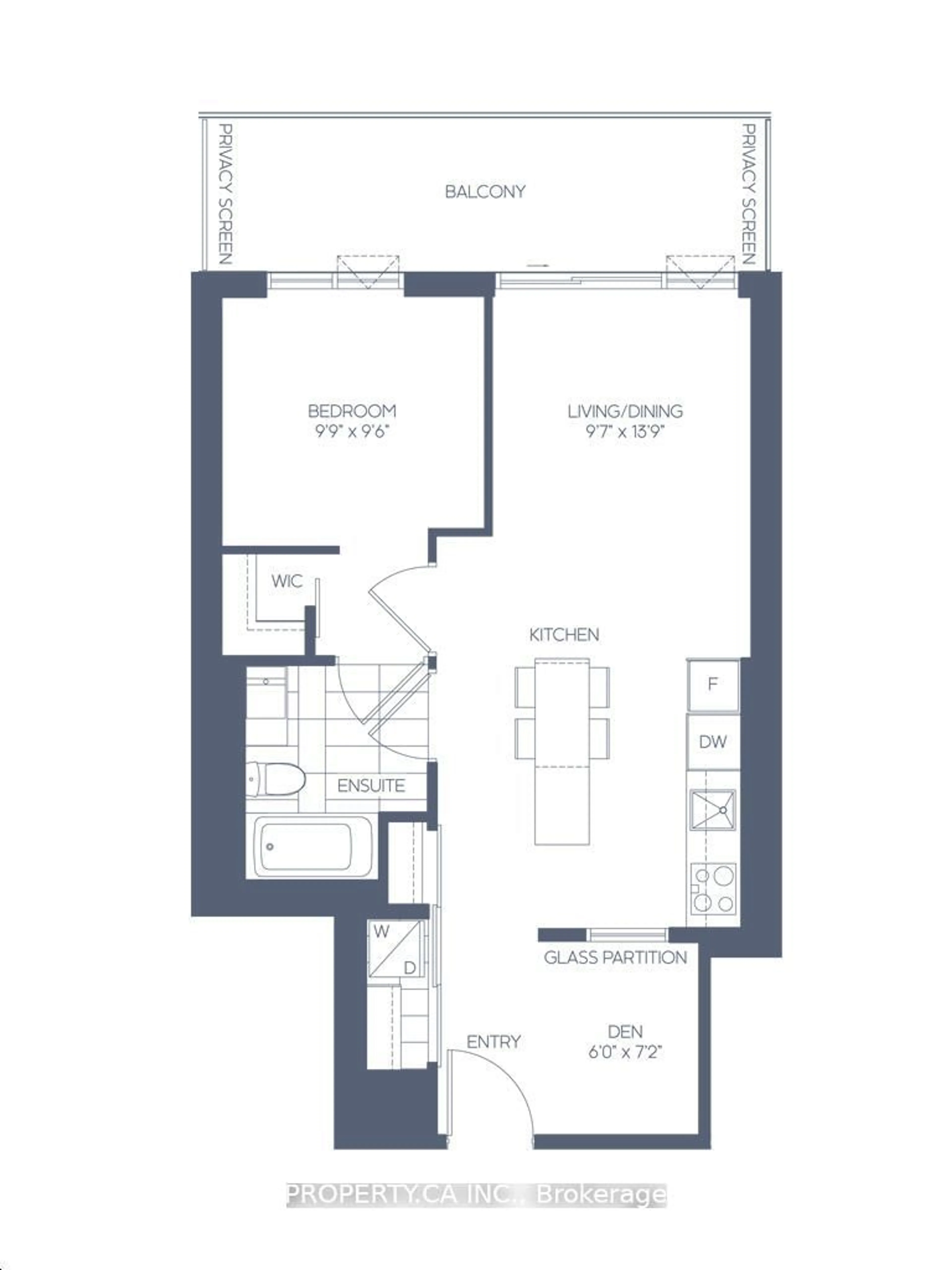 Floor plan for 15 Lower Jarvis St #3508, Toronto Ontario M5E 1R7