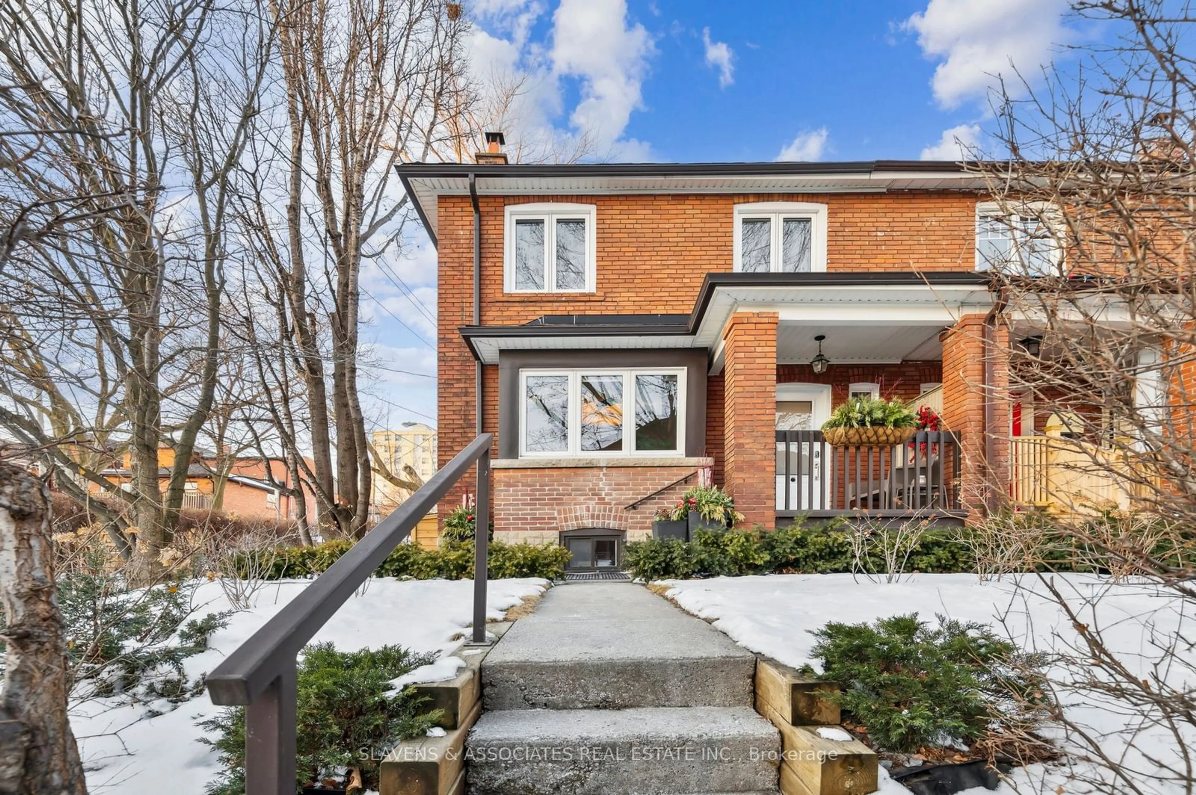 Home with brick exterior material, street for 38 Allenvale Ave, Toronto Ontario M6E 2A6