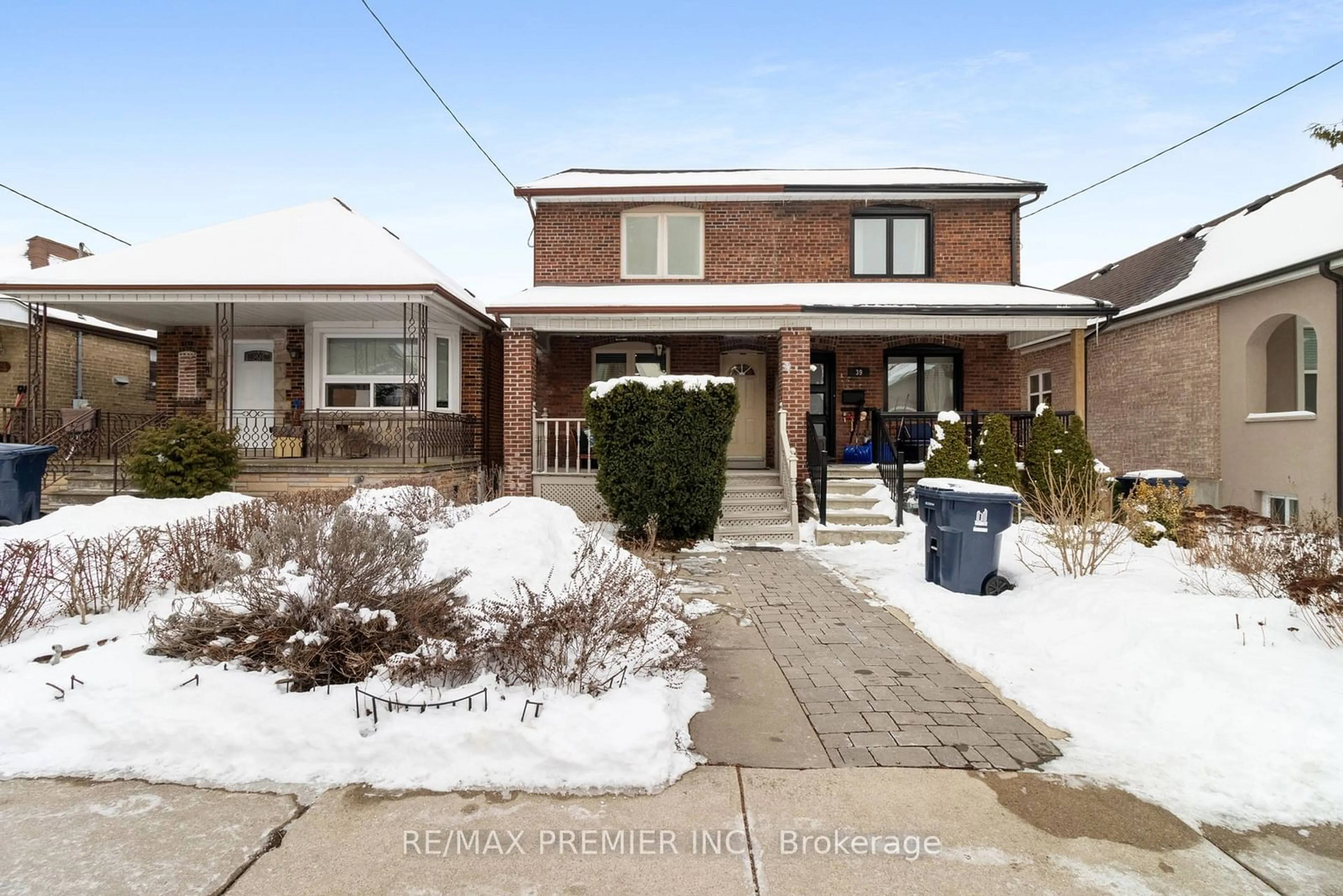 Home with brick exterior material, street for 37 Amherst Ave, Toronto Ontario M6E 1Z2