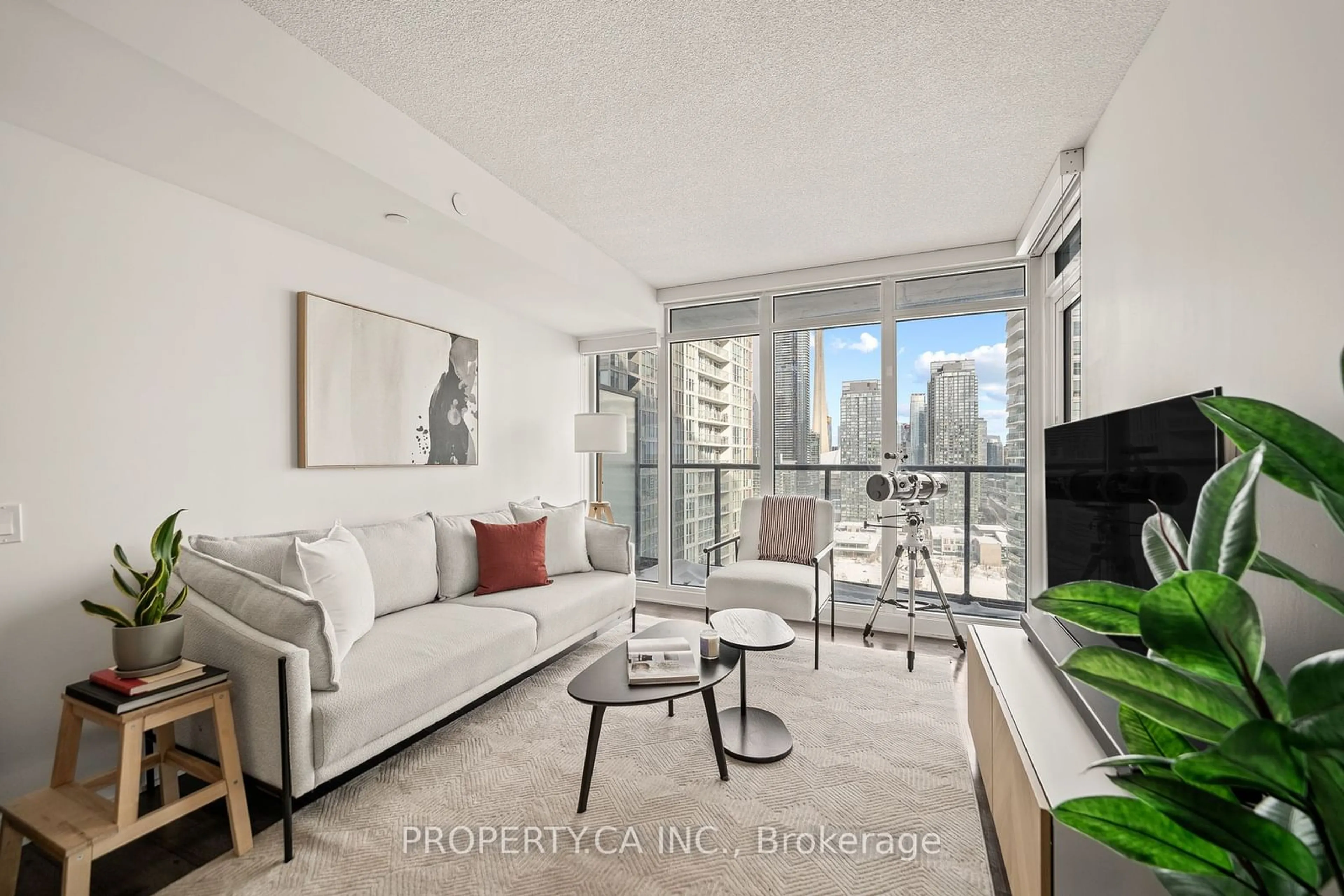 Living room with furniture, unknown for 70 Queens Wharf Rd #2610, Toronto Ontario M5V 0J2