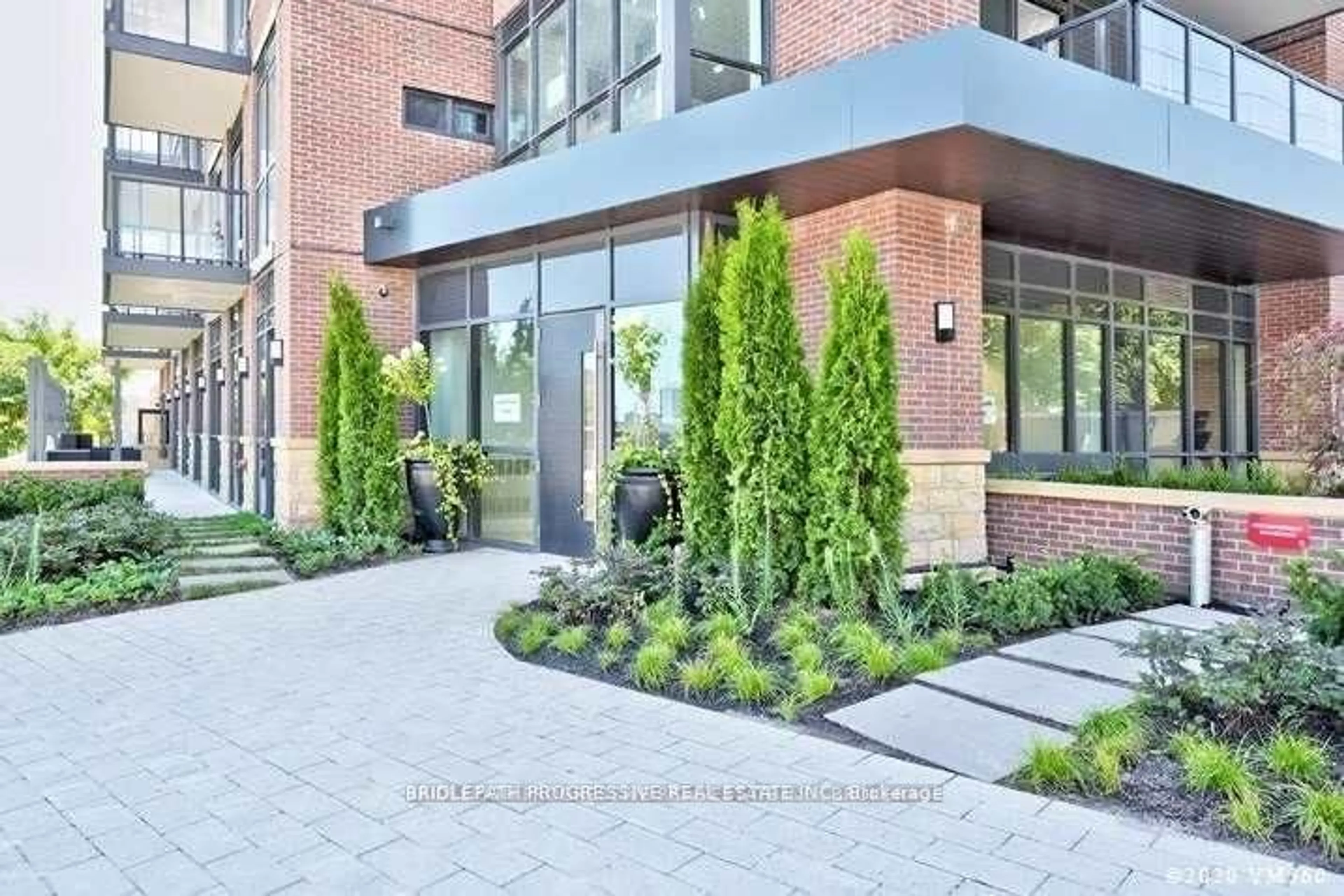 Home with brick exterior material, street for 3 Southvale Dr #208, Toronto Ontario M4G 1G2