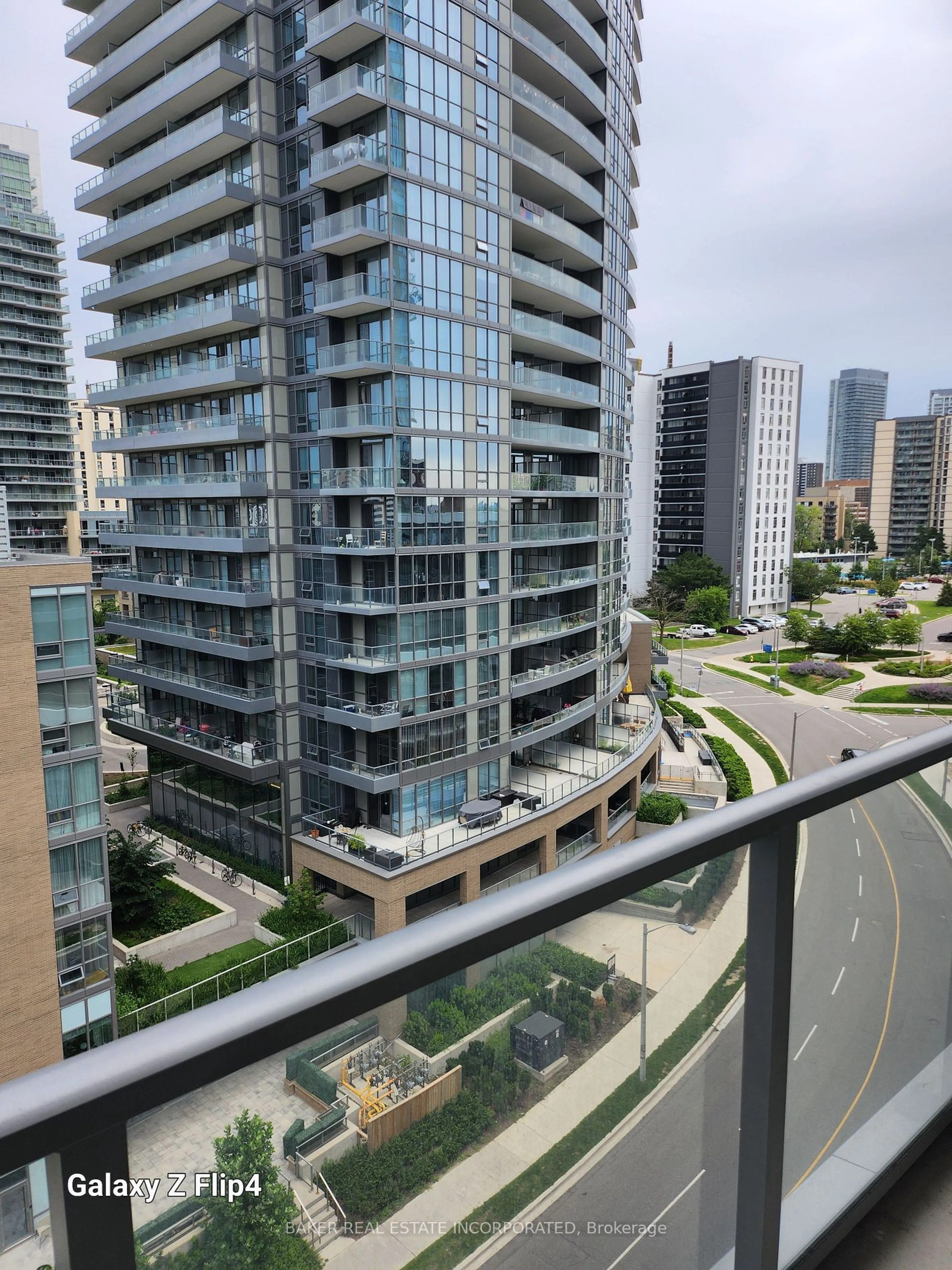 Balcony in the apartment, city buildings view from balcony for 36 Forest Manor Rd #216, Toronto Ontario M2J 0H3