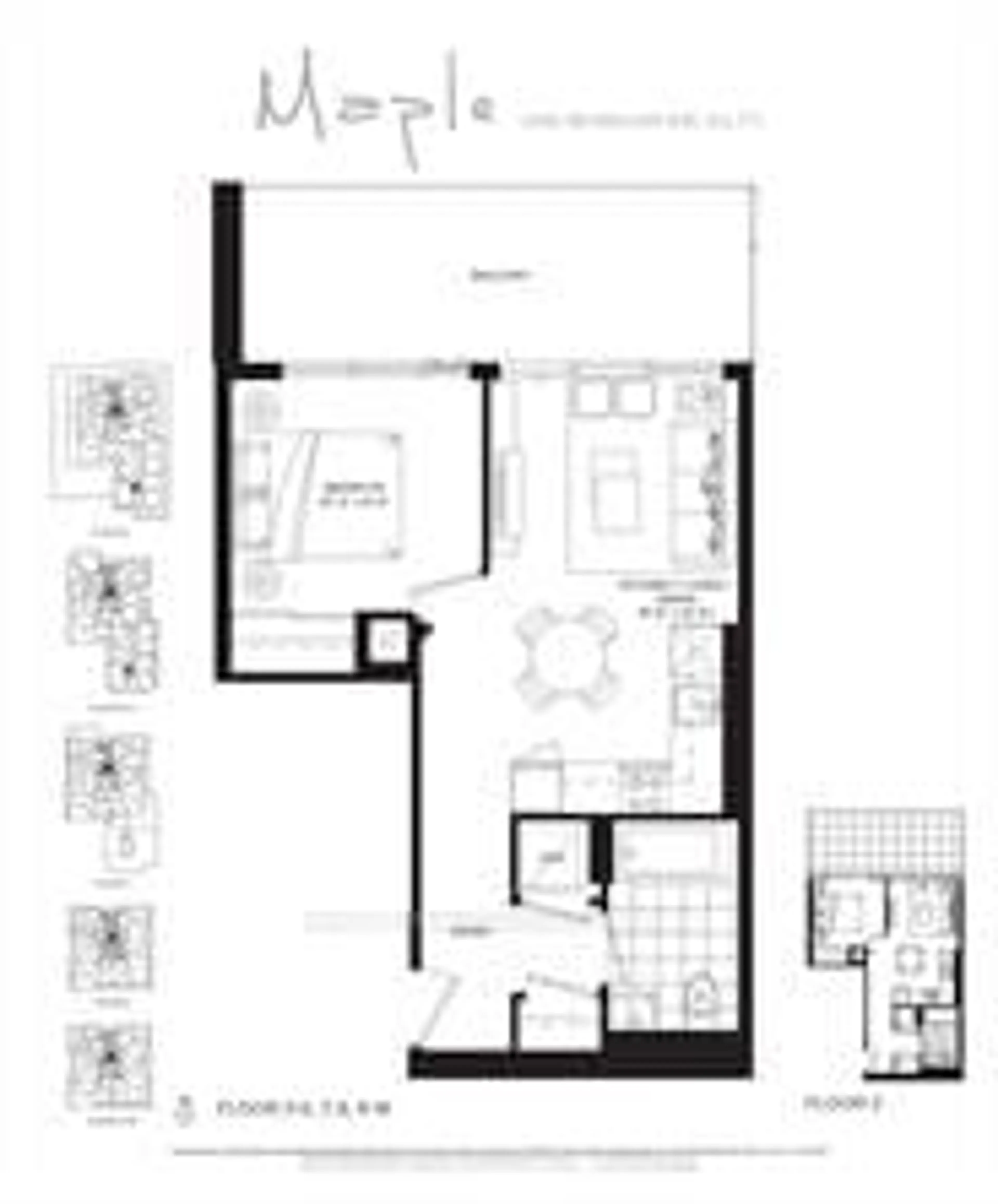 Floor plan for 20 O'Neill Rd #432, Toronto Ontario M3C 0R2