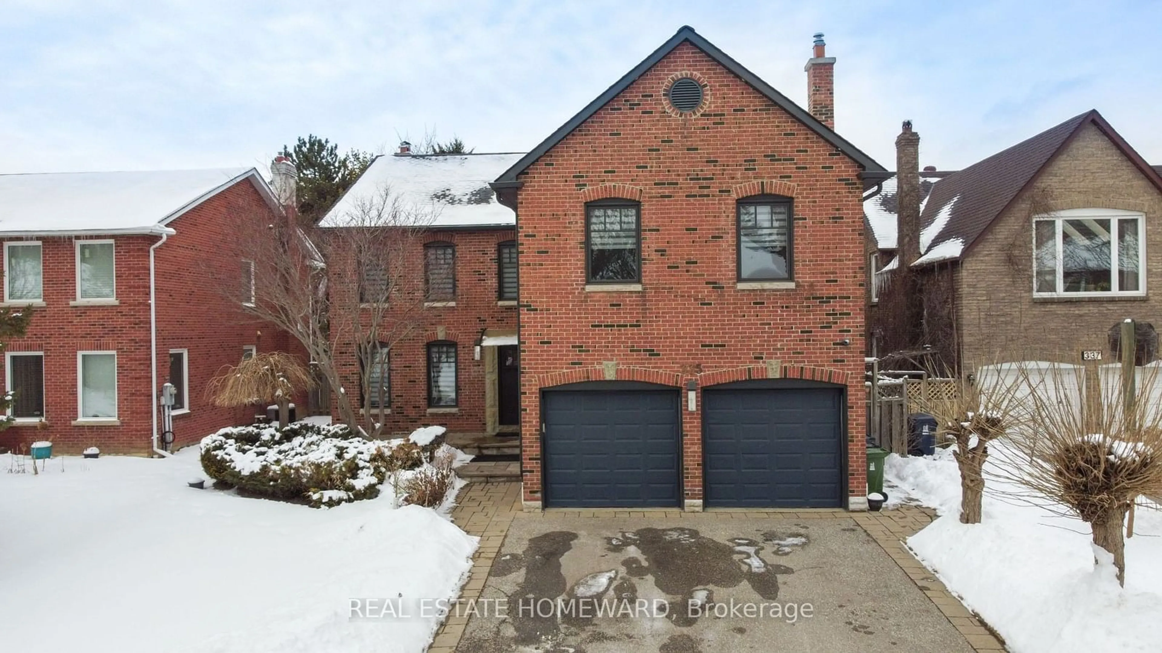 Home with brick exterior material, street for 335 Hidden Tr, Toronto Ontario M2R 3R8