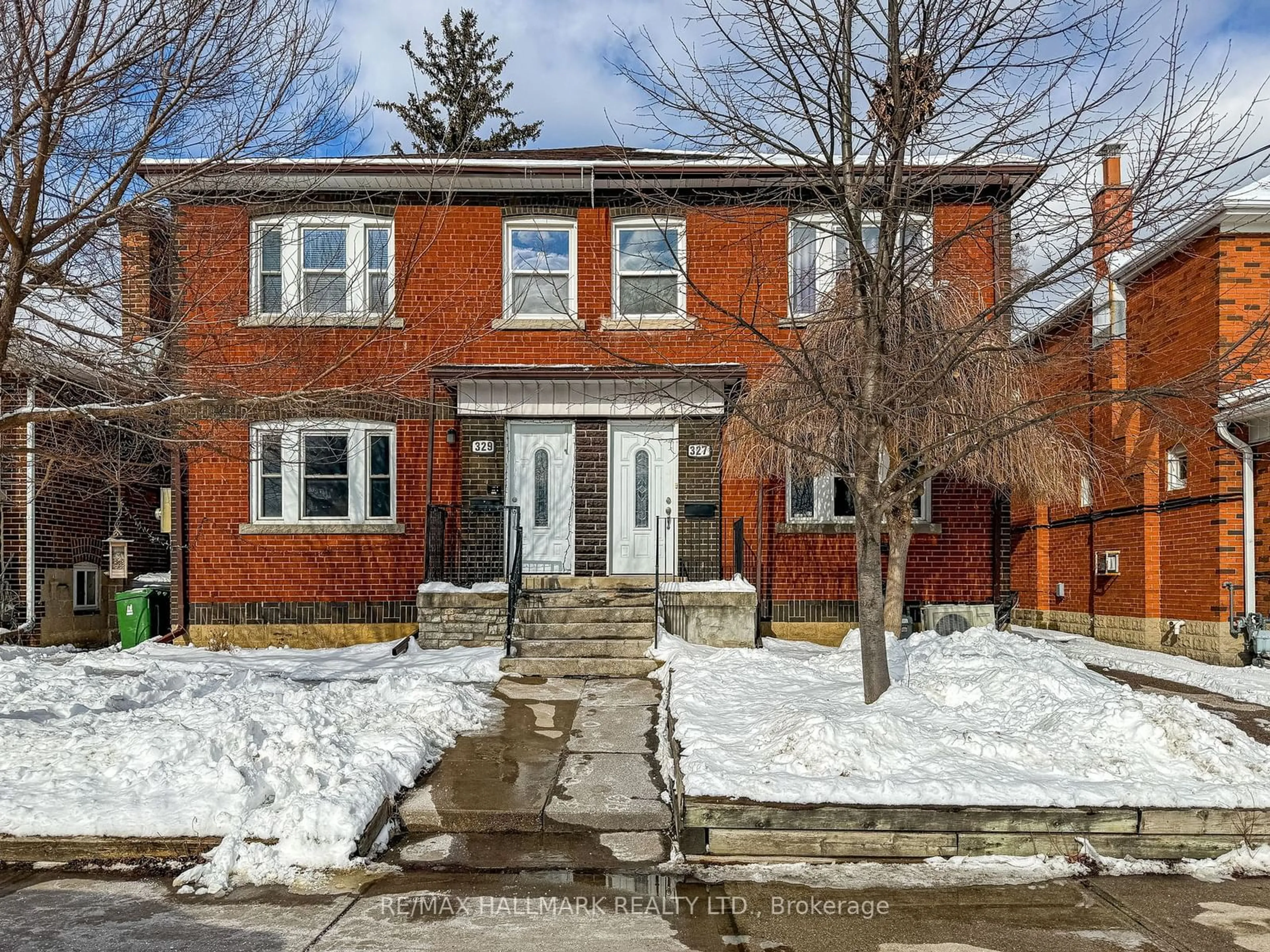 Home with brick exterior material, street for 329 Vaughan Rd, Toronto Ontario M6C 2N5