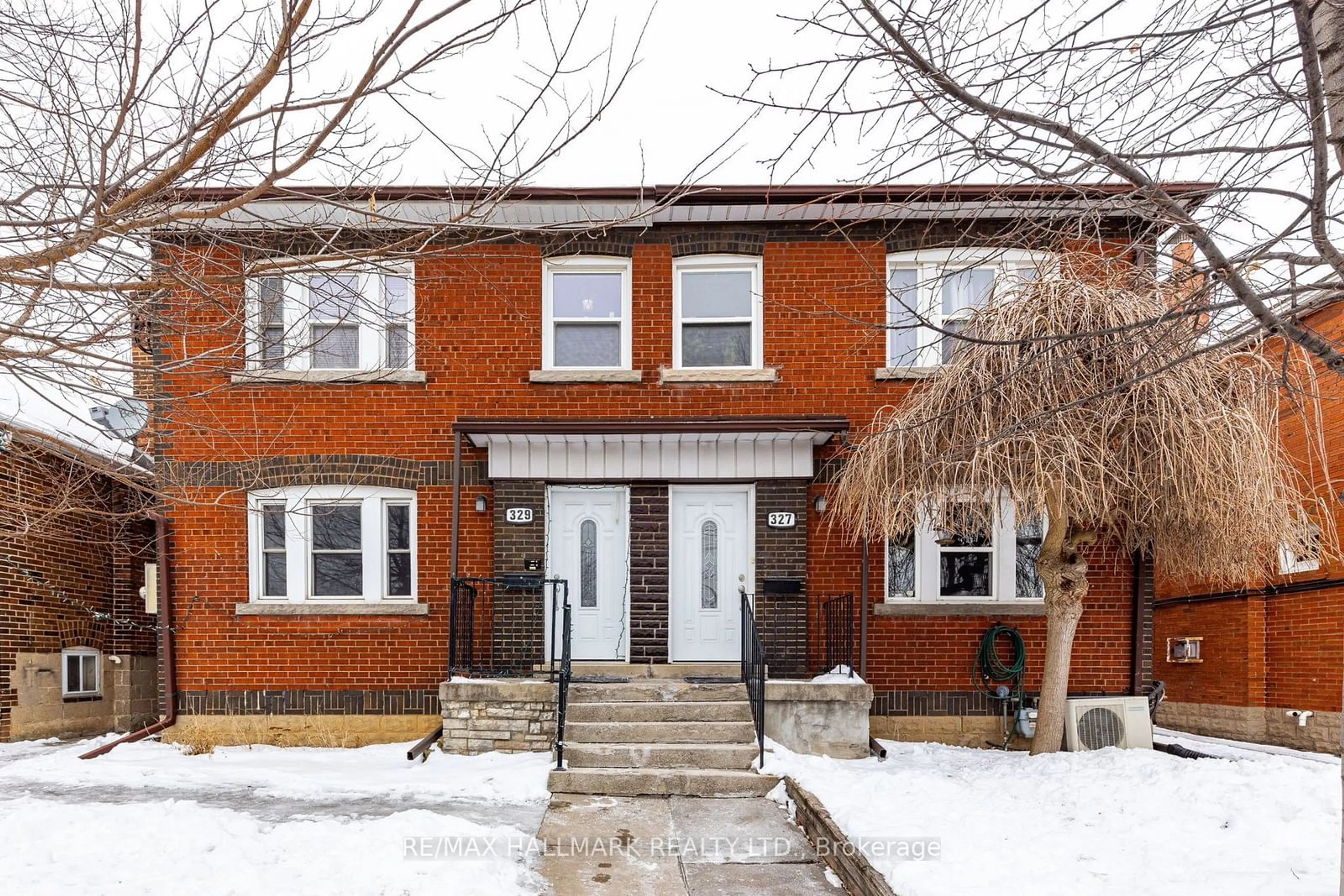 Home with brick exterior material, street for 329 Vaughan Rd, Toronto Ontario M6C 2N5