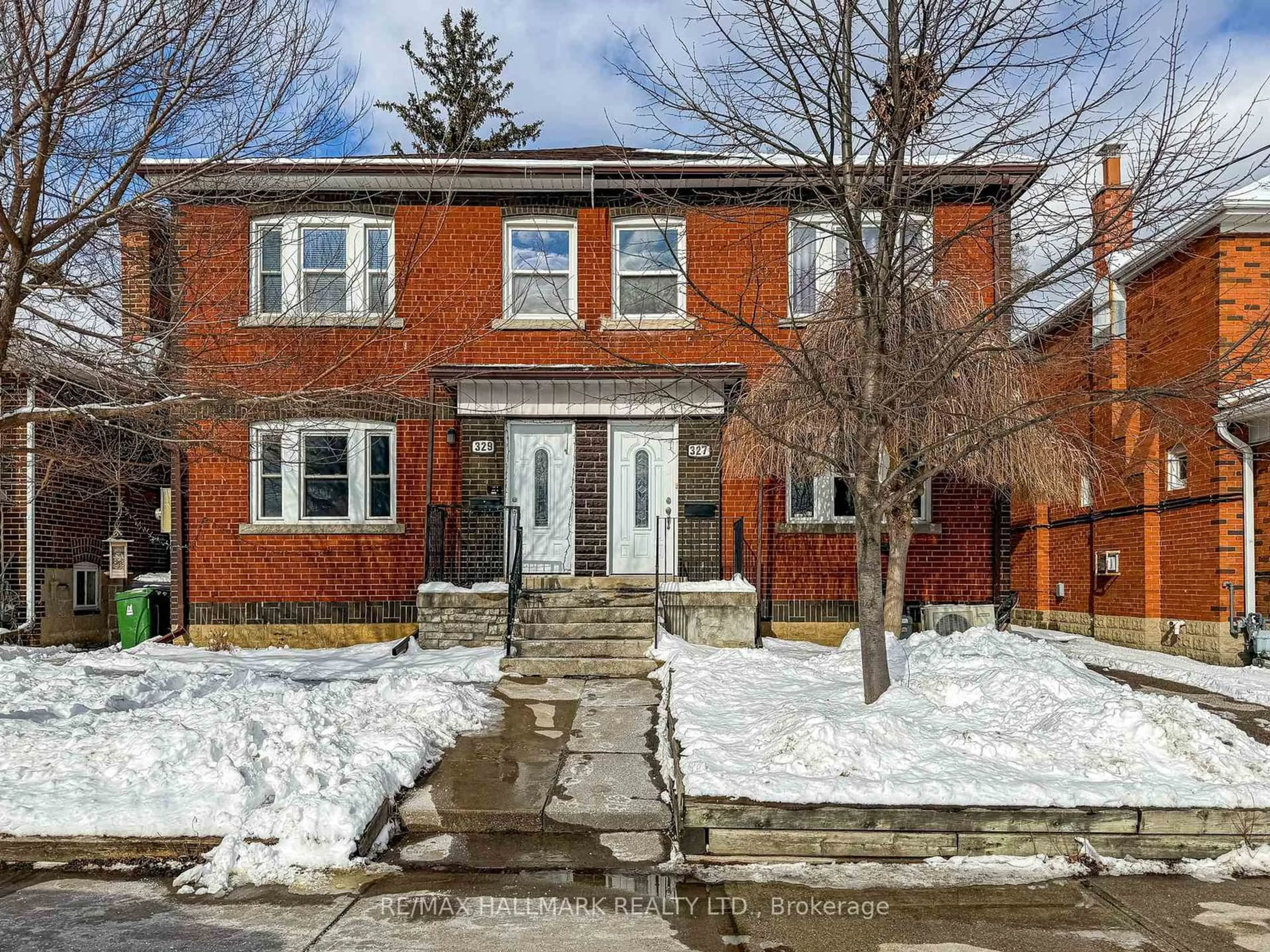 Home with brick exterior material, street for 327 Vaughan Rd, Toronto Ontario M6C 2N5