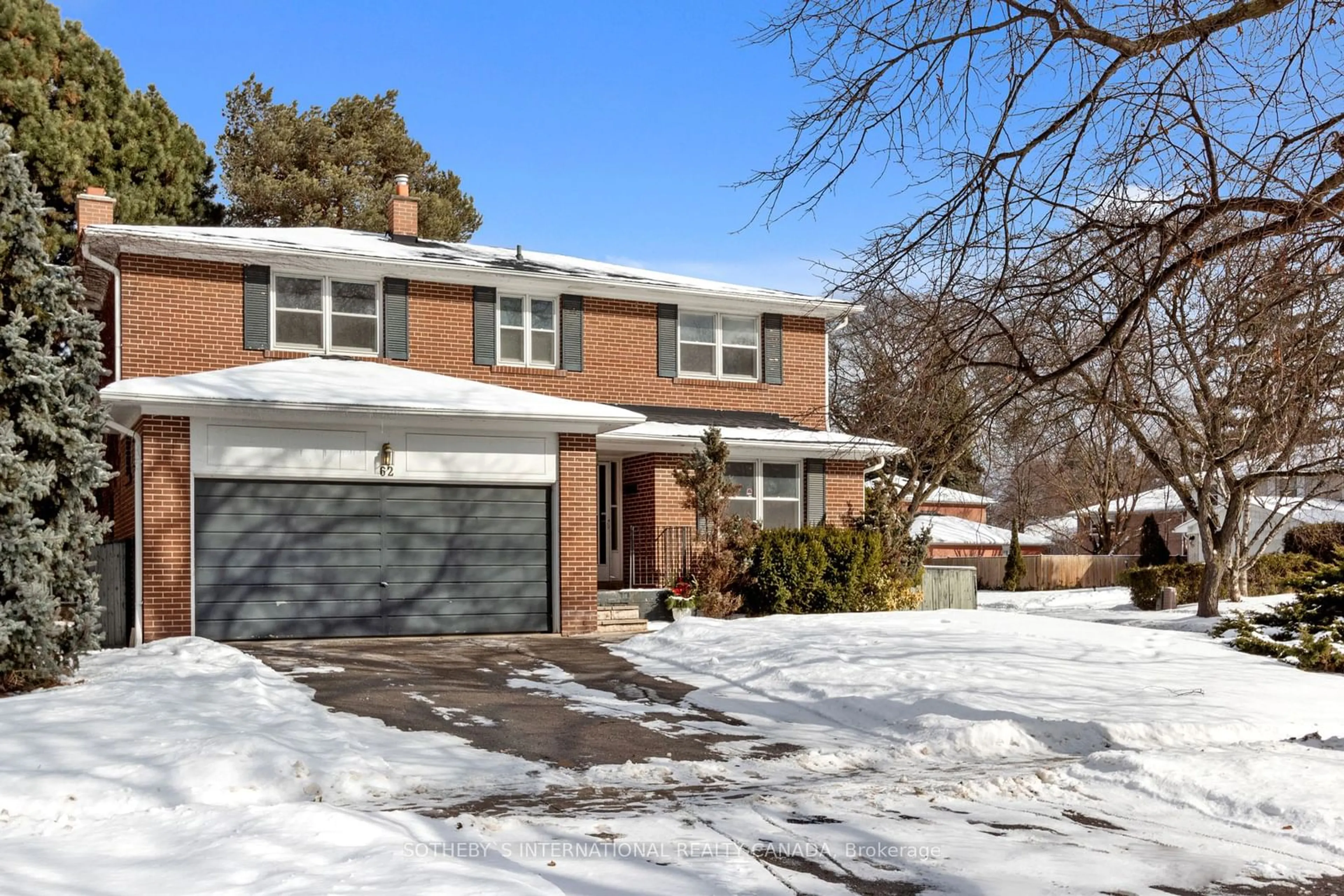 Home with brick exterior material, street for 62 Foursome Cres, Toronto Ontario M2P 1W3