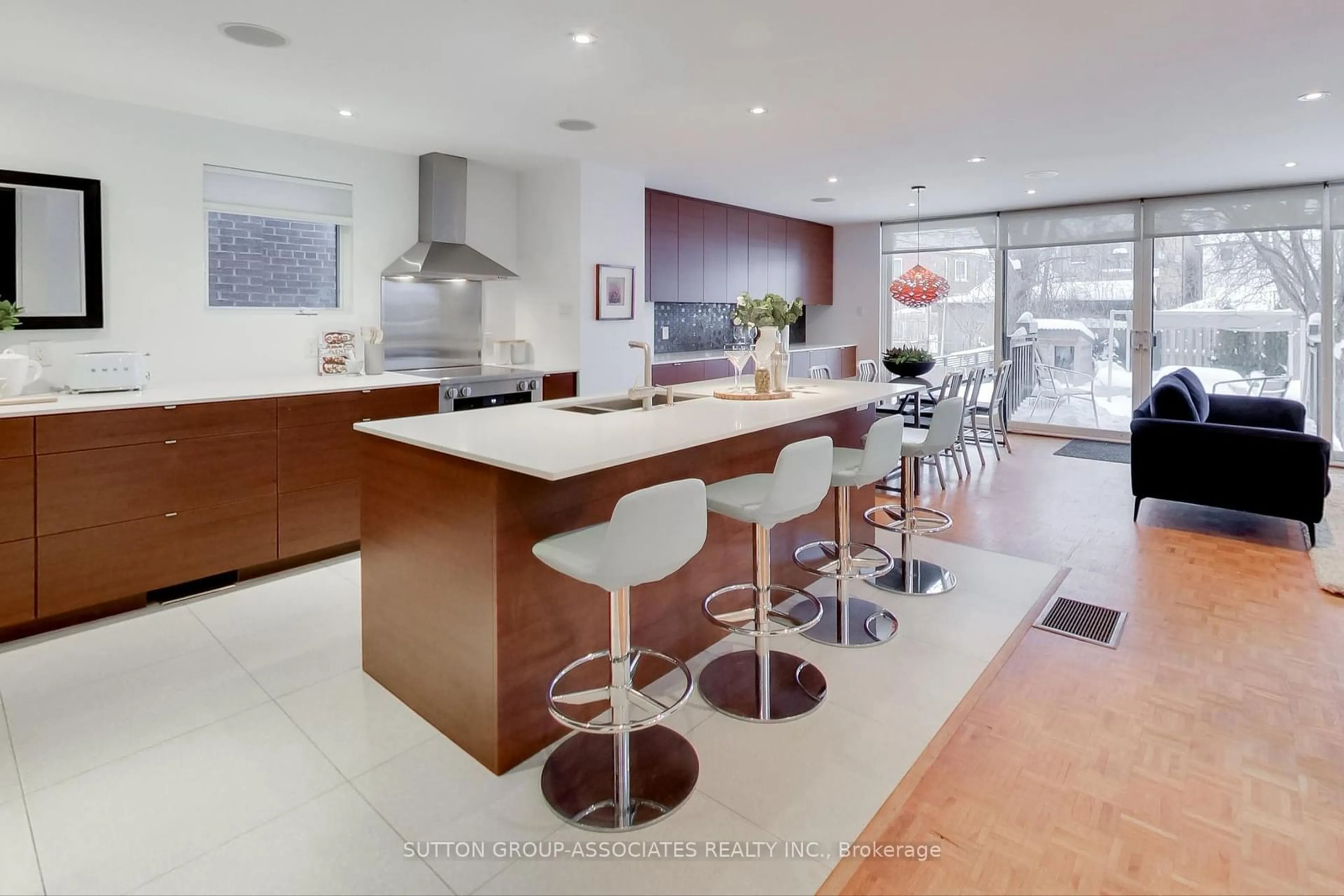 Contemporary kitchen, ceramic/tile floor for 595 Delaware Ave, Toronto Ontario M6H 2B4