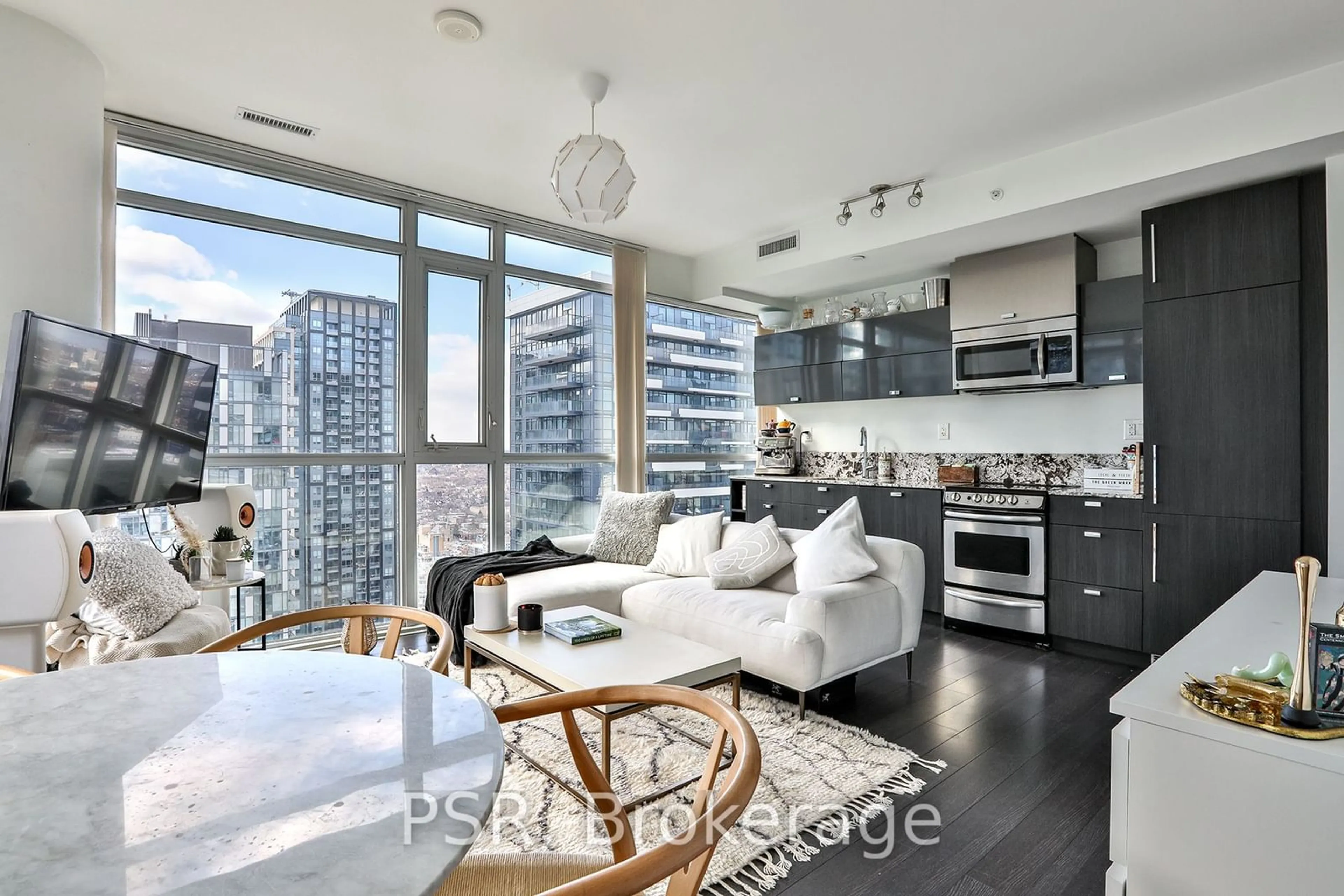 Open concept kitchen, unknown for 290 Adelaide St #3811, Toronto Ontario M5V 0P3