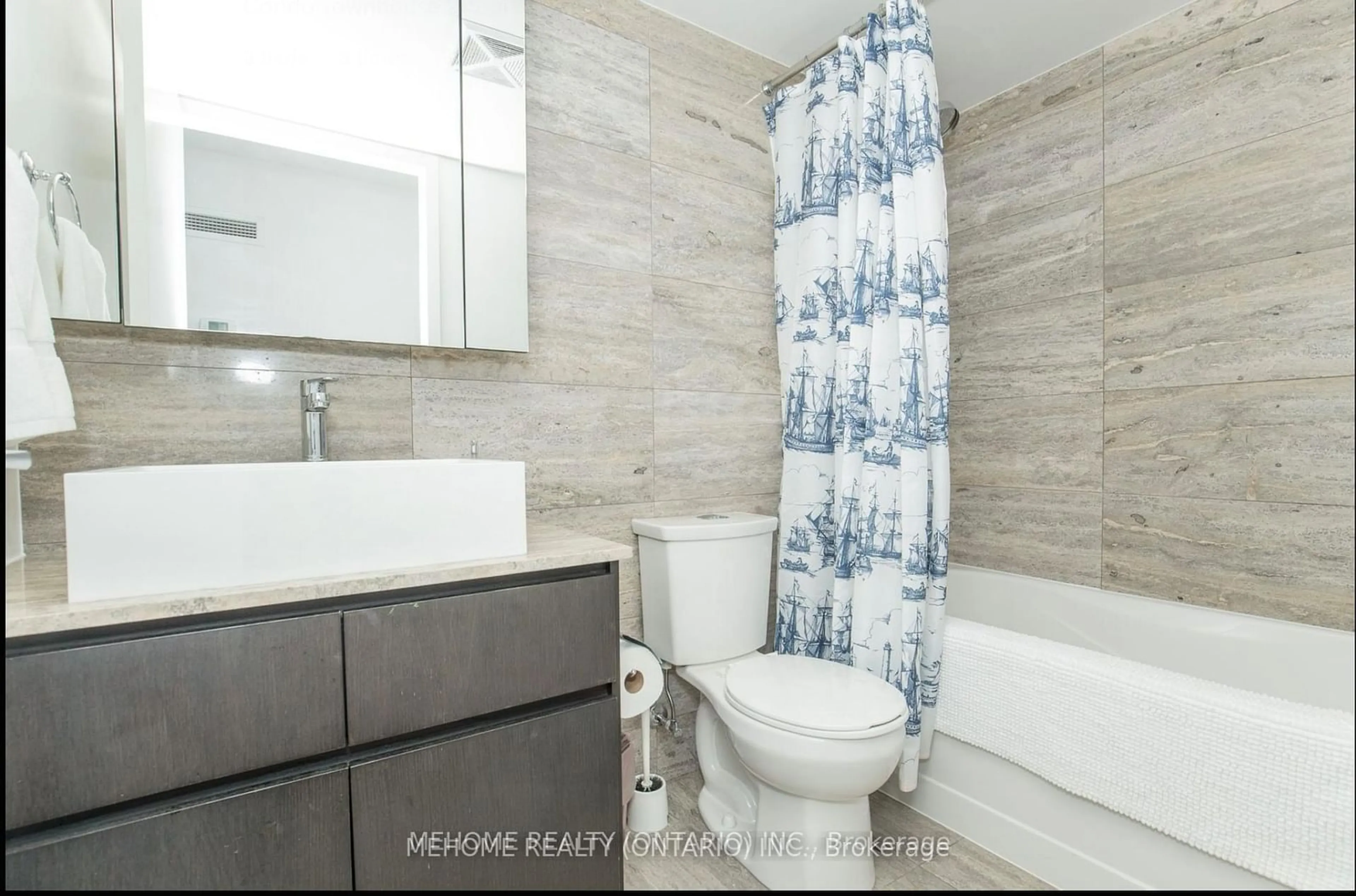 Standard bathroom, ceramic/tile floor for 26 Capreol Crt #G17, Toronto Ontario M5V 4A3