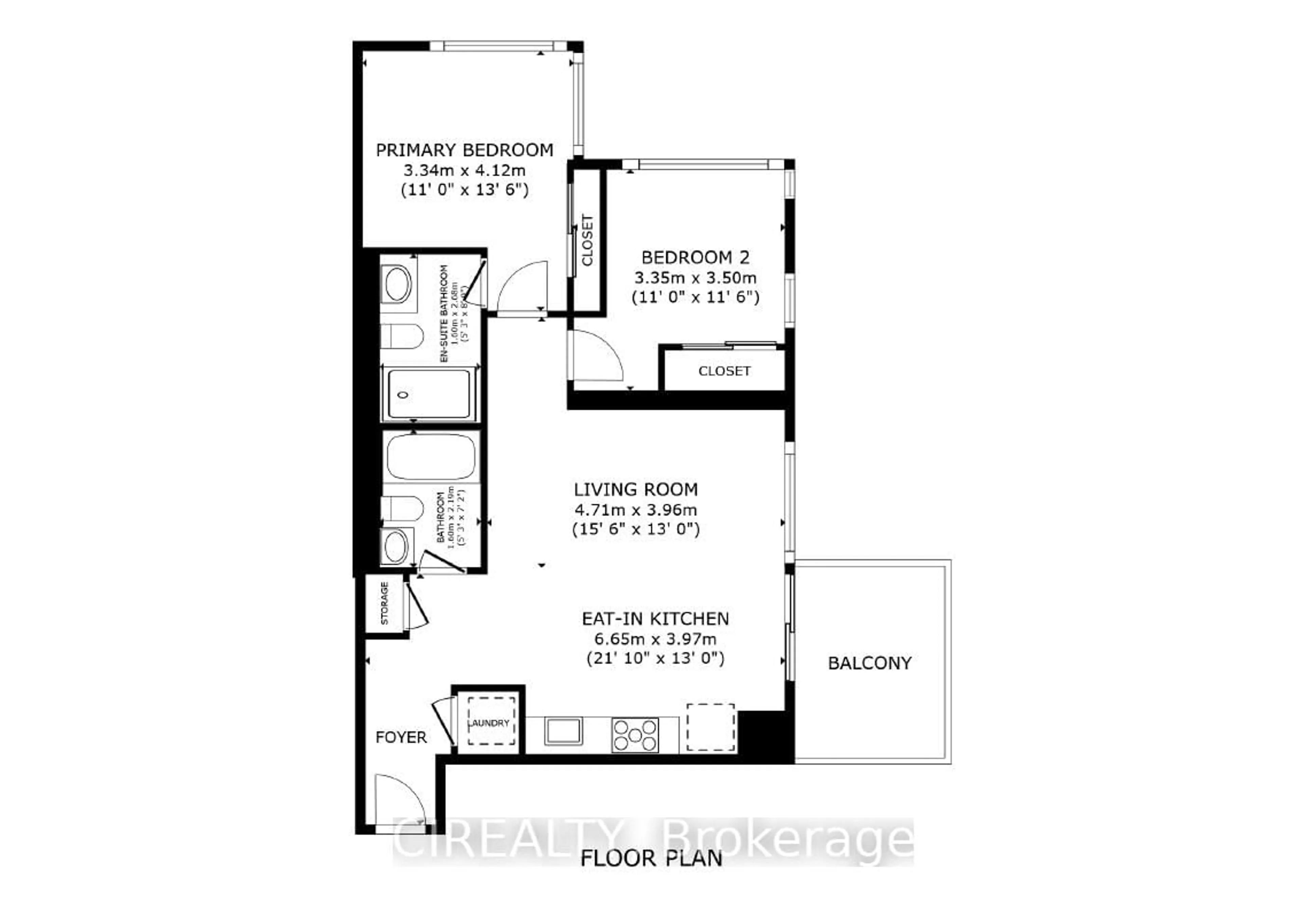 Floor plan for 88 Sheppard Ave #810, Toronto Ontario M2N 0G9