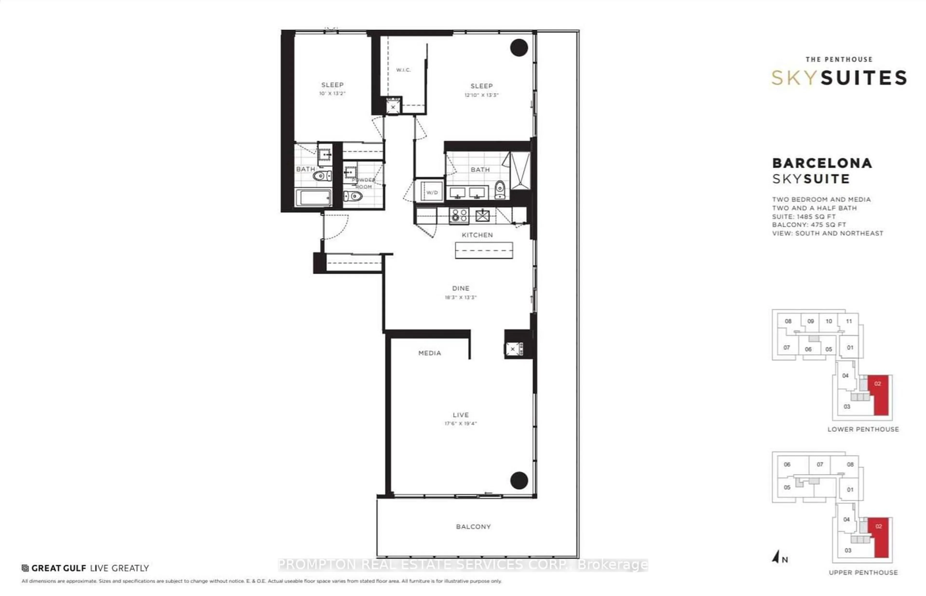 Floor plan for 20 Lombard St #3902, Toronto Ontario M5C 0A7