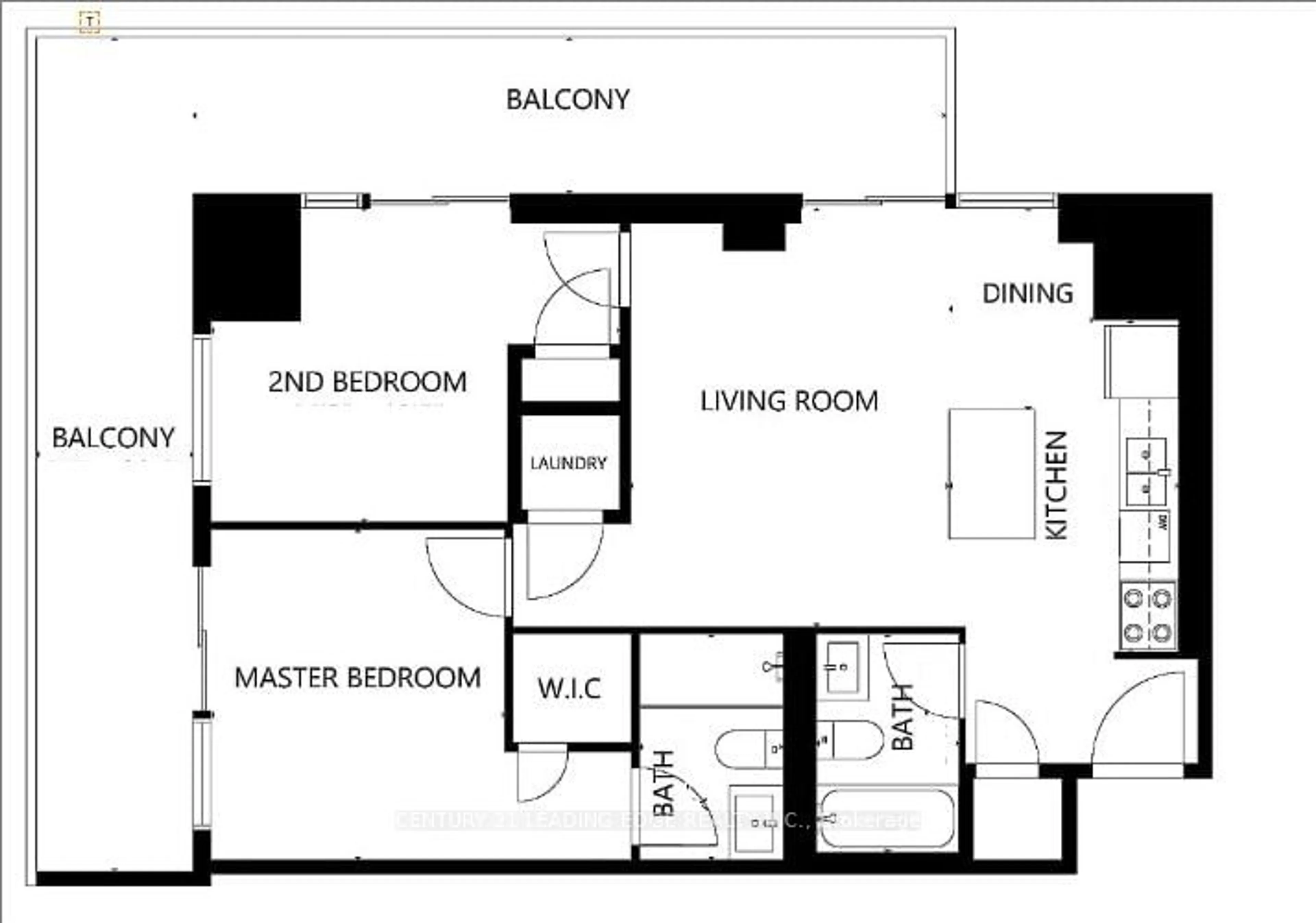 Floor plan for 275 Yorkland Rd #3009, Toronto Ontario M2J 0B4