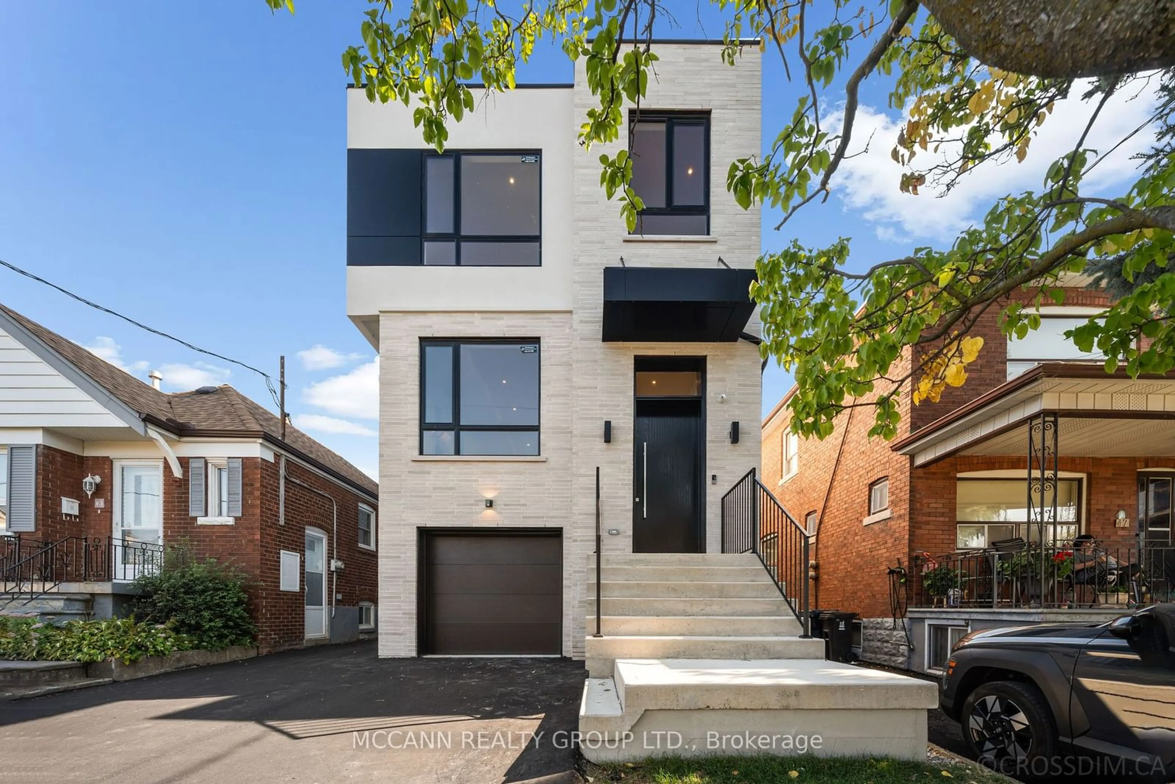 Home with brick exterior material, street for 45 Lanark Ave, Toronto Ontario M6C 2B5