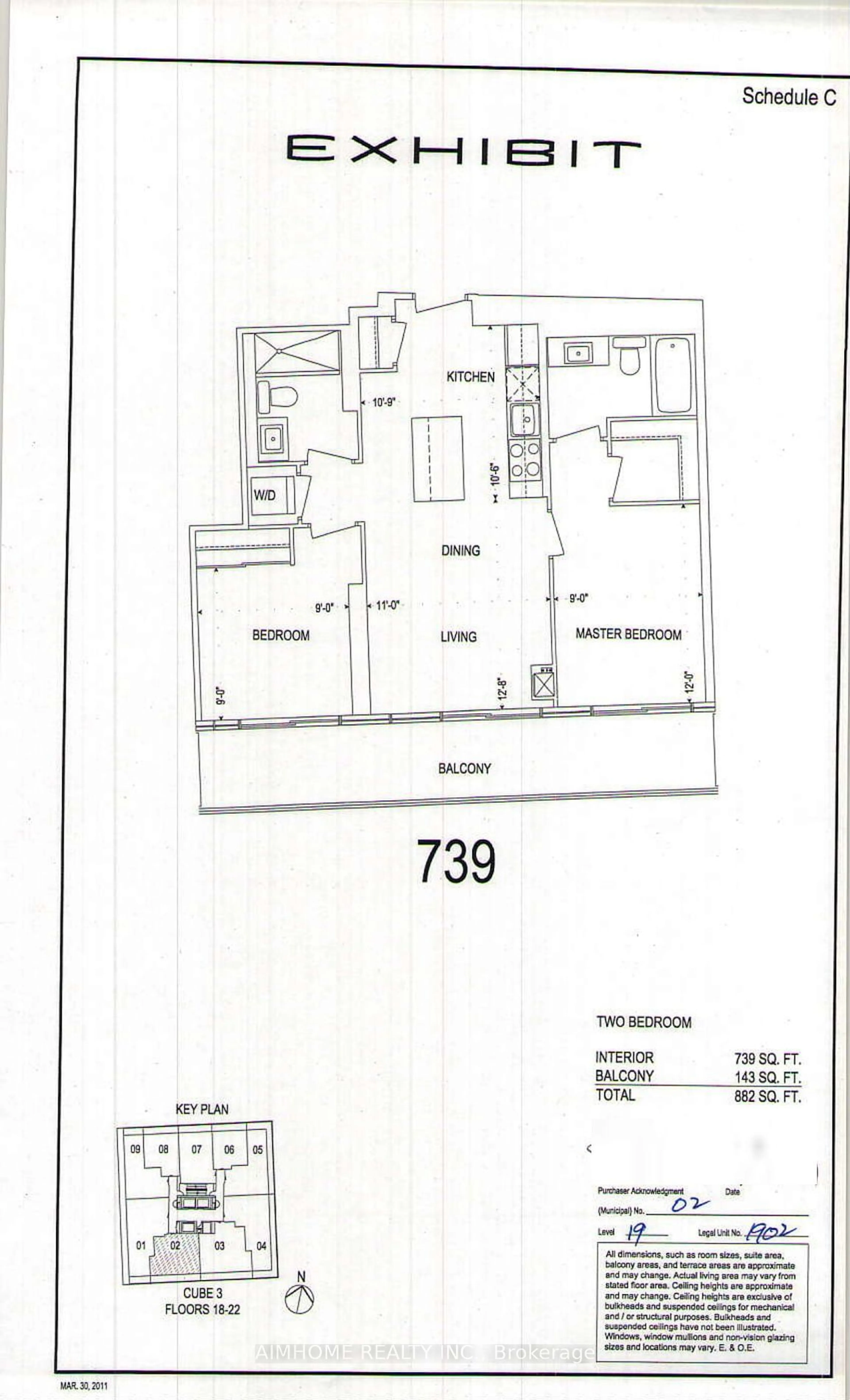 Floor plan for 200 Bloor St #1902, Toronto Ontario M5S 1T8