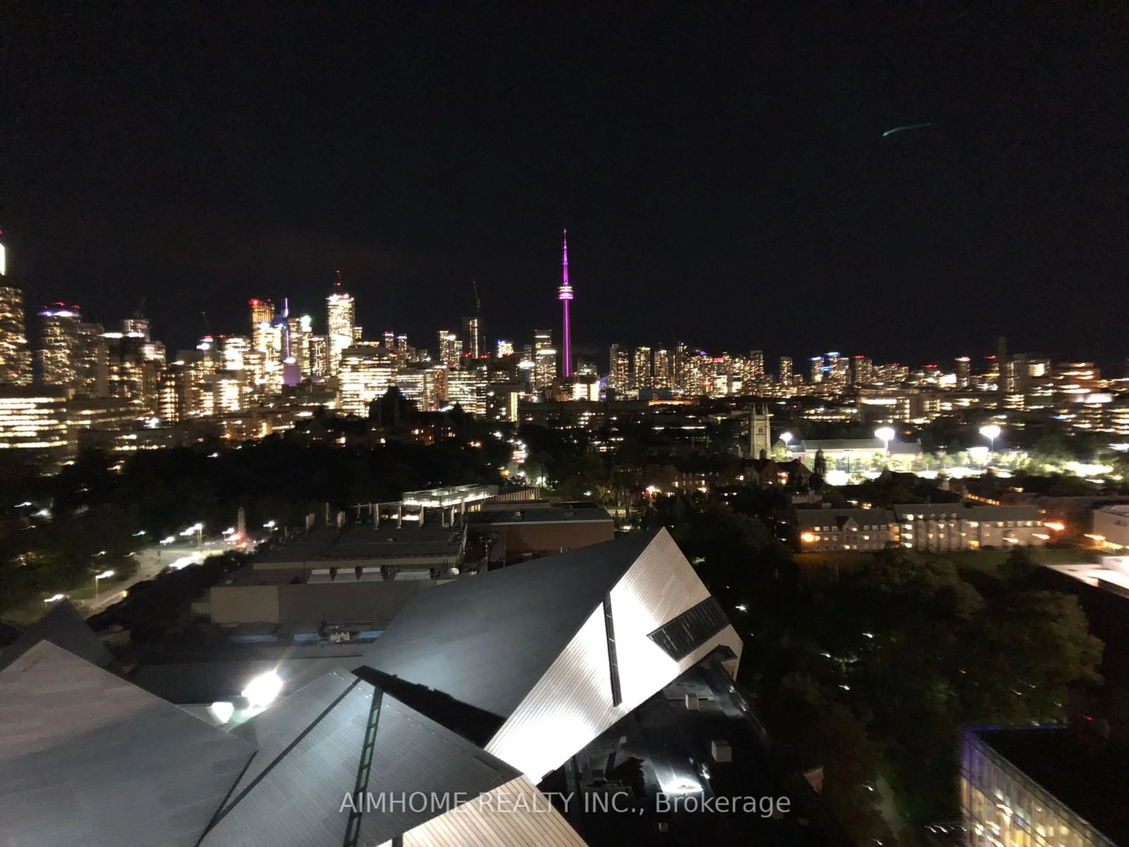 A pic from outside/outdoor area/front of a property/back of a property/a pic from drone, city buildings view from balcony for 200 Bloor St #1902, Toronto Ontario M5S 1T8