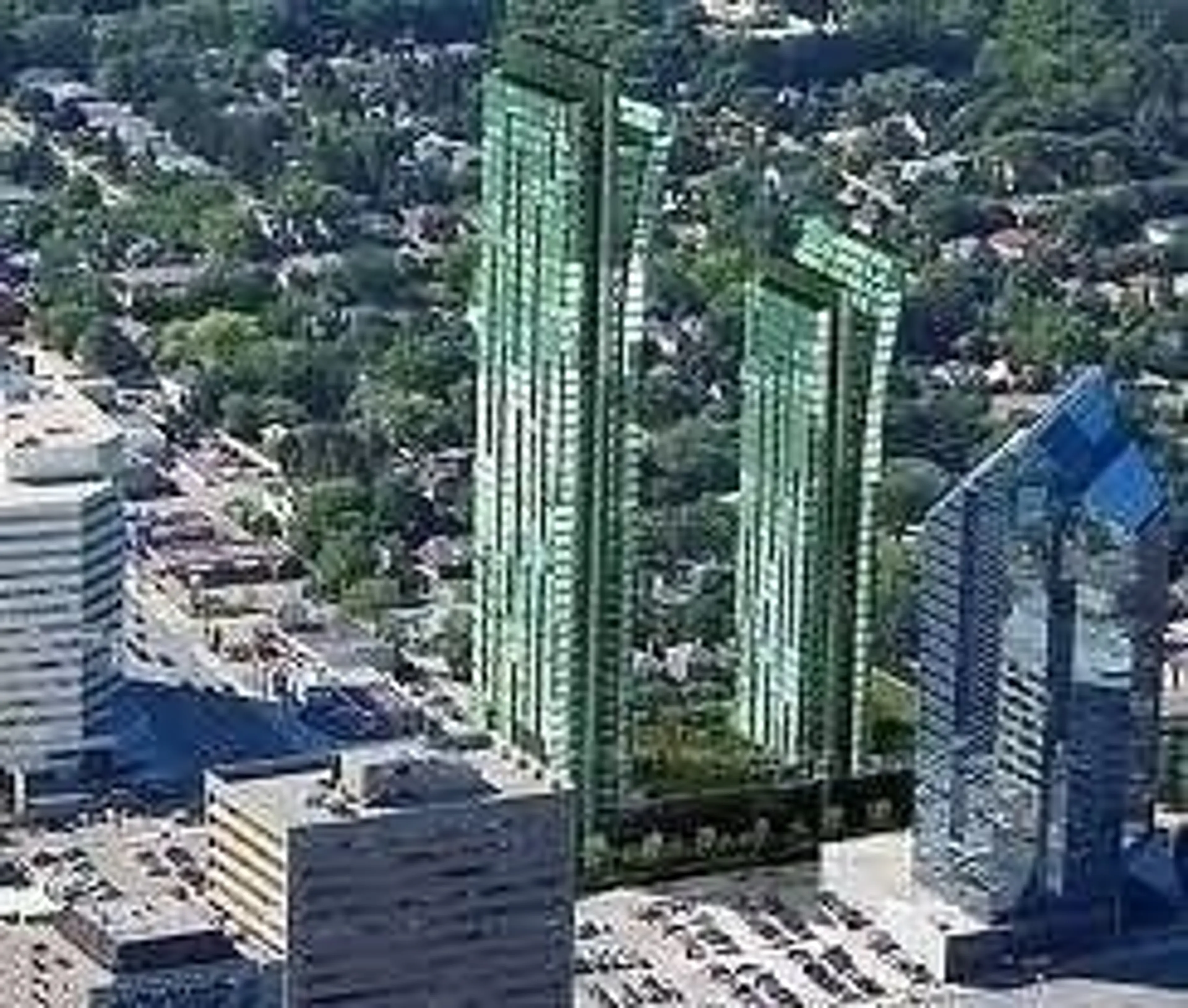 A pic from outside/outdoor area/front of a property/back of a property/a pic from drone, city buildings view from balcony for 11 Bogert Ave #2001, Toronto Ontario M2N 1K4