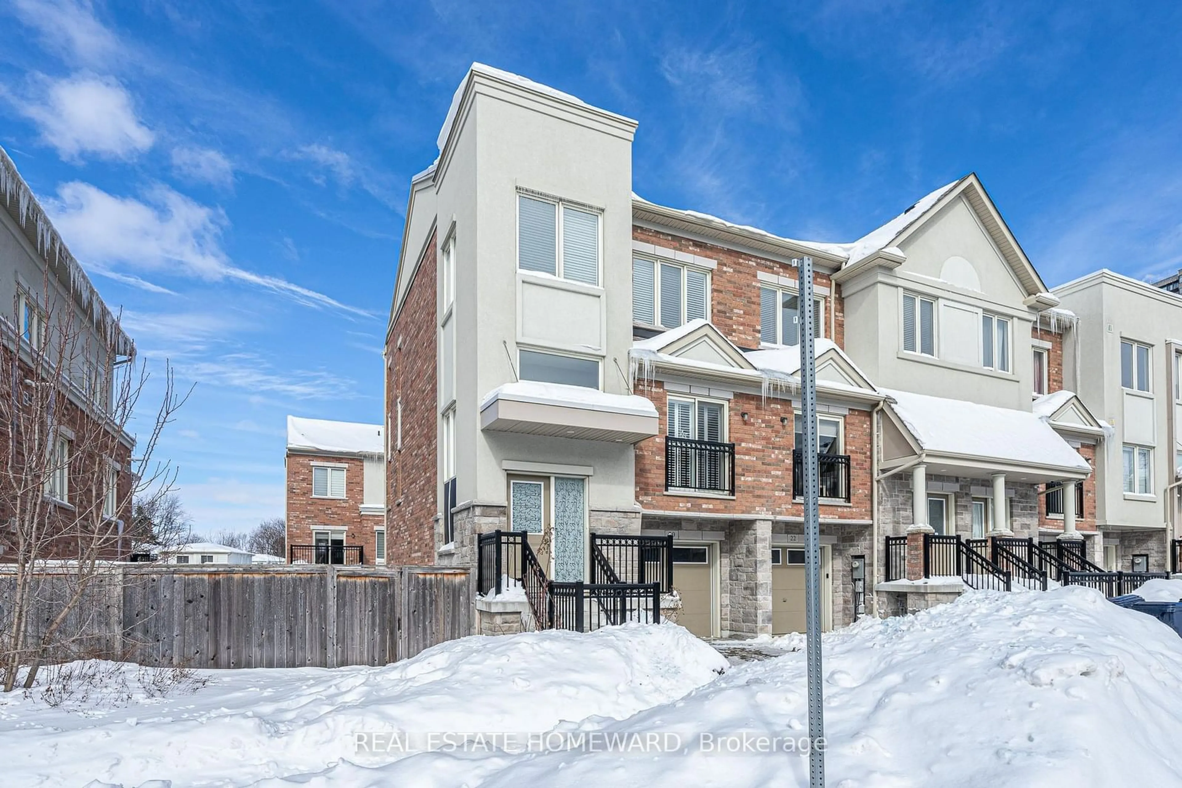 Home with brick exterior material, street for 20 Coneflower Cres, Toronto Ontario M2R 0A4