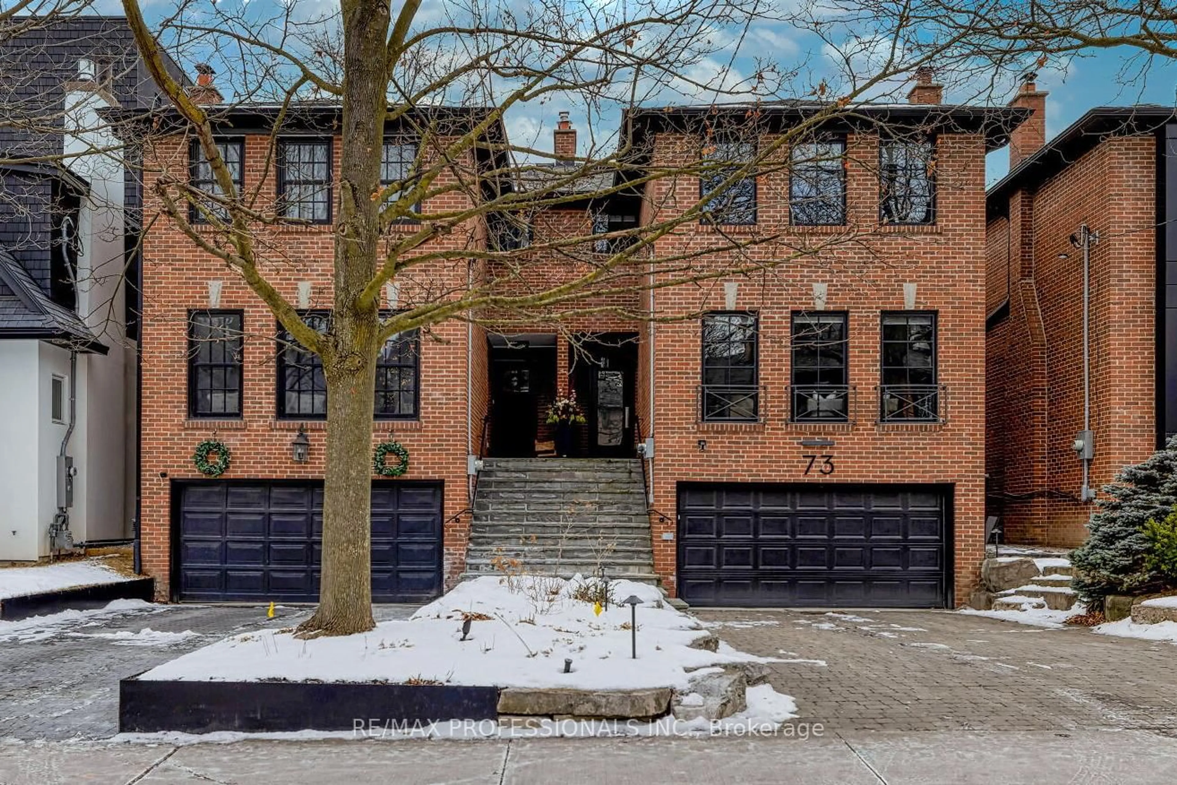 Home with brick exterior material, street for 73 Gormley Ave, Toronto Ontario M4V 1Y9