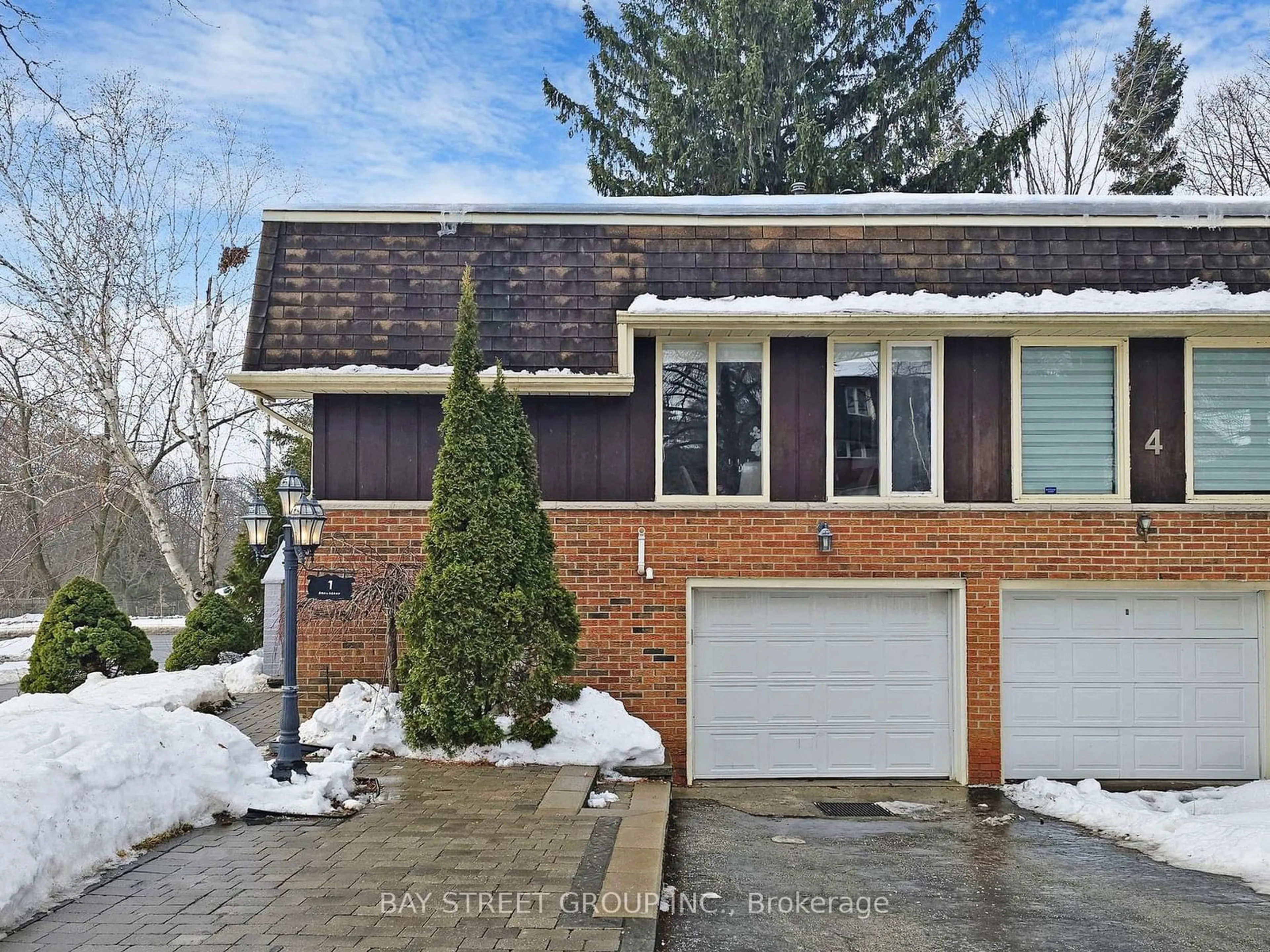 Home with brick exterior material, street for 1 Shadberry Dr, Toronto Ontario M2H 3C7