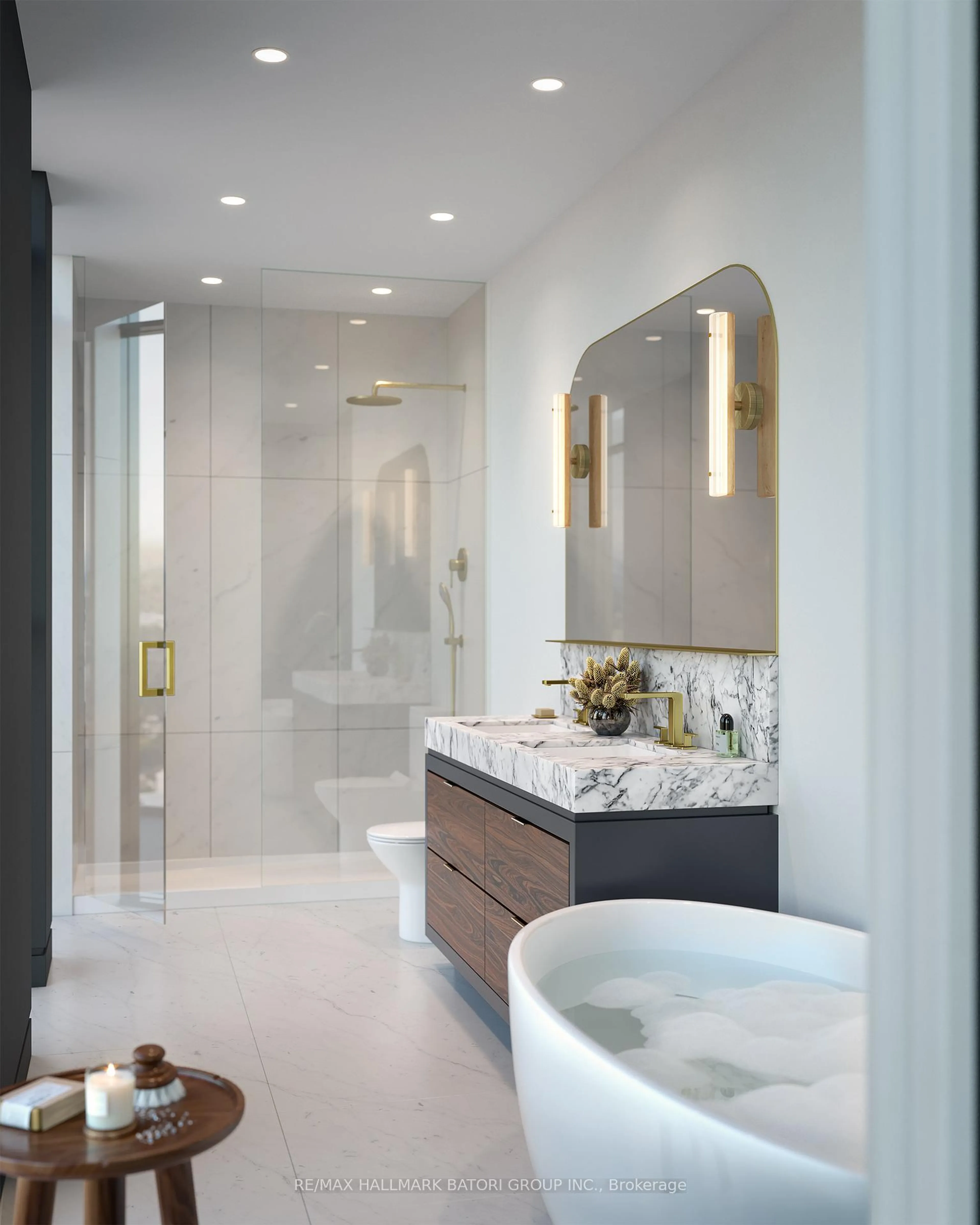 Contemporary bathroom, ceramic/tile floor for 2500 Yonge St #511, Toronto Ontario M4P 2H8