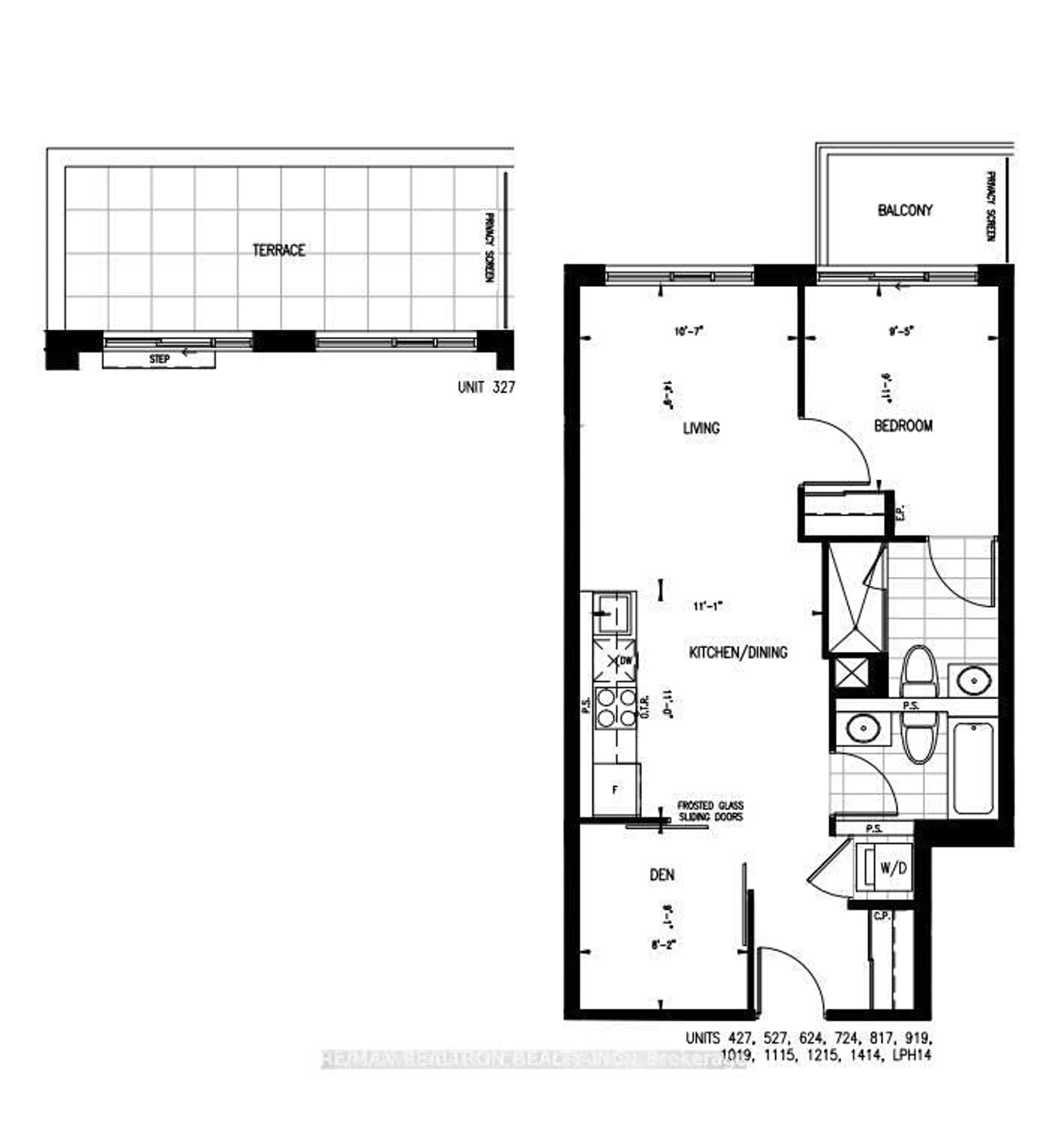 Floor plan for 543 Richmond St #817, Toronto Ontario M5V 0W9