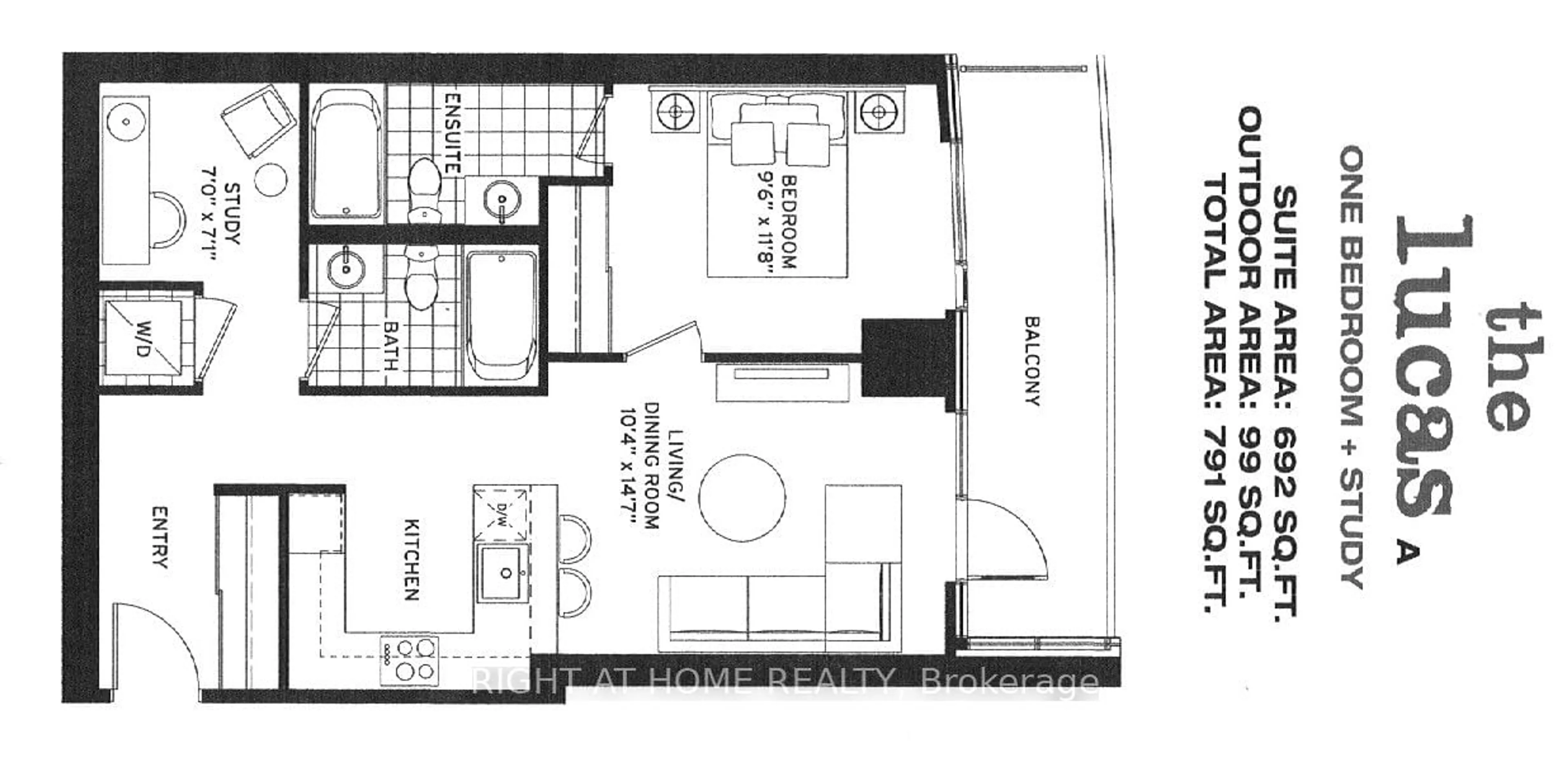 Floor plan for 21 Widmer St #2901, Toronto Ontario M5V 0B8