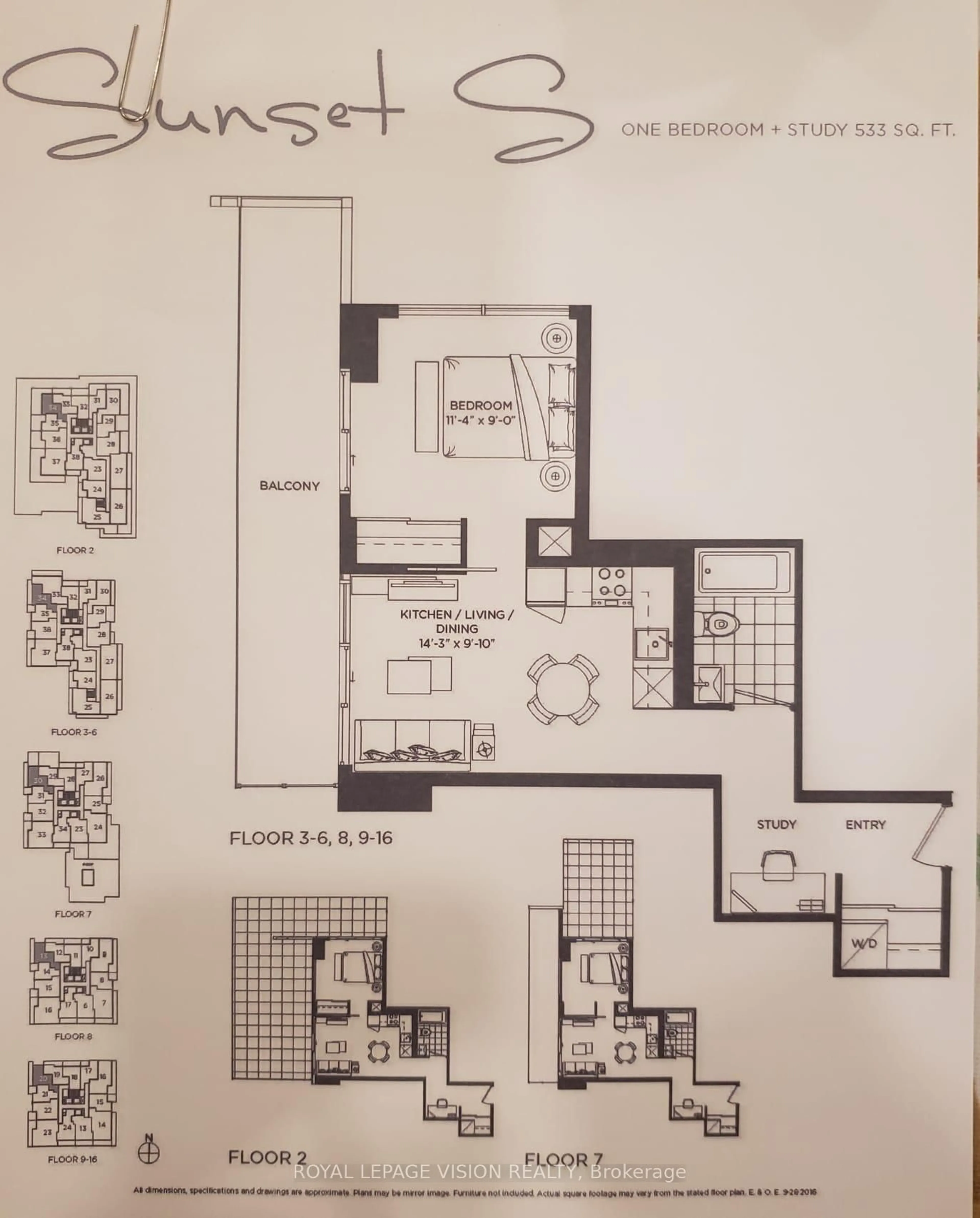 Floor plan for 20 O'Neill Rd #434, Toronto Ontario M3C 0R2