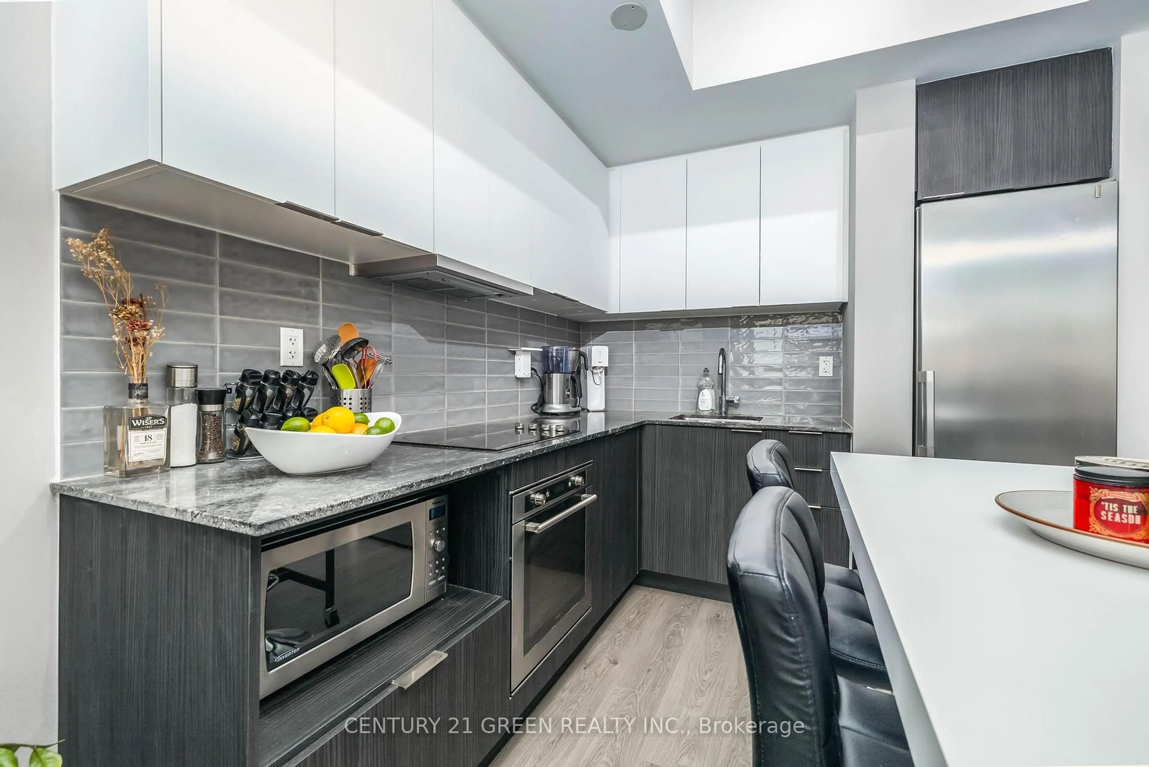 Contemporary kitchen, ceramic/tile floor for 99 The Donway West Rd #203, Toronto Ontario M3C 0N8